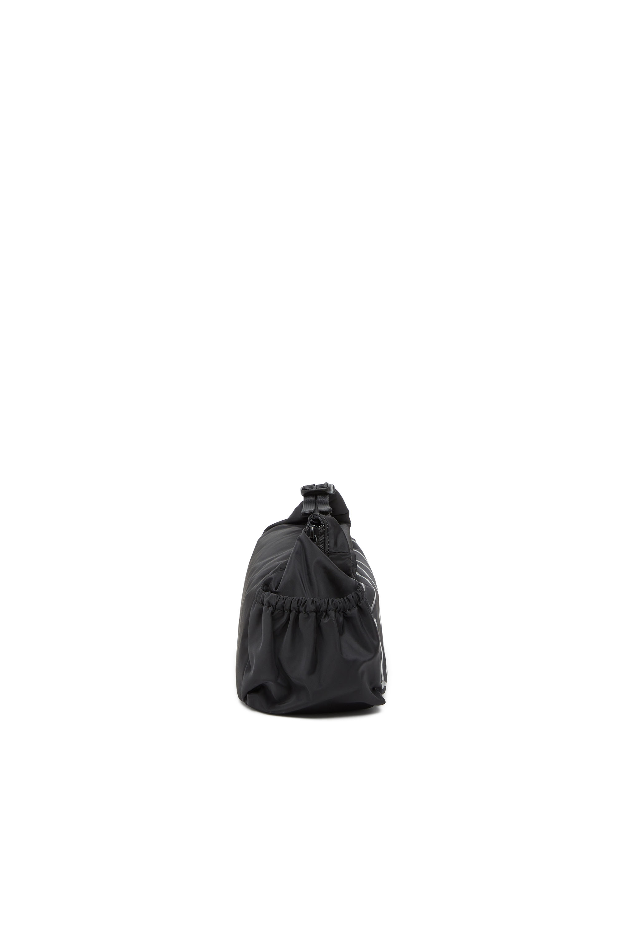 Diesel - DRAPE WASH BAG X, Male's Nylon wash bag with Oval D print in ブラック - 3