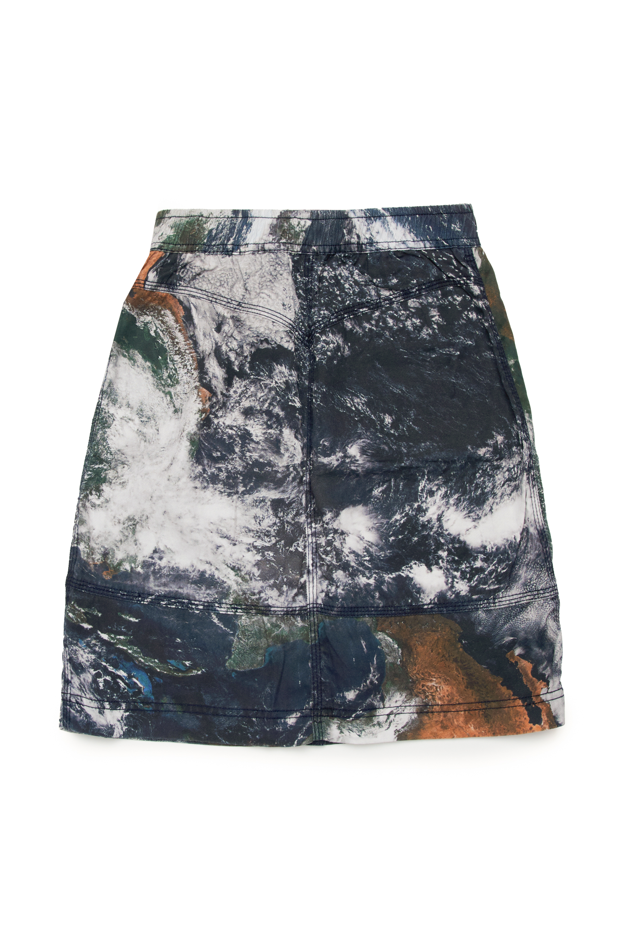 Diesel - GOMIRTCMF, Female Cargo skirt with Camo Planet print in マルチカラー - Image 2