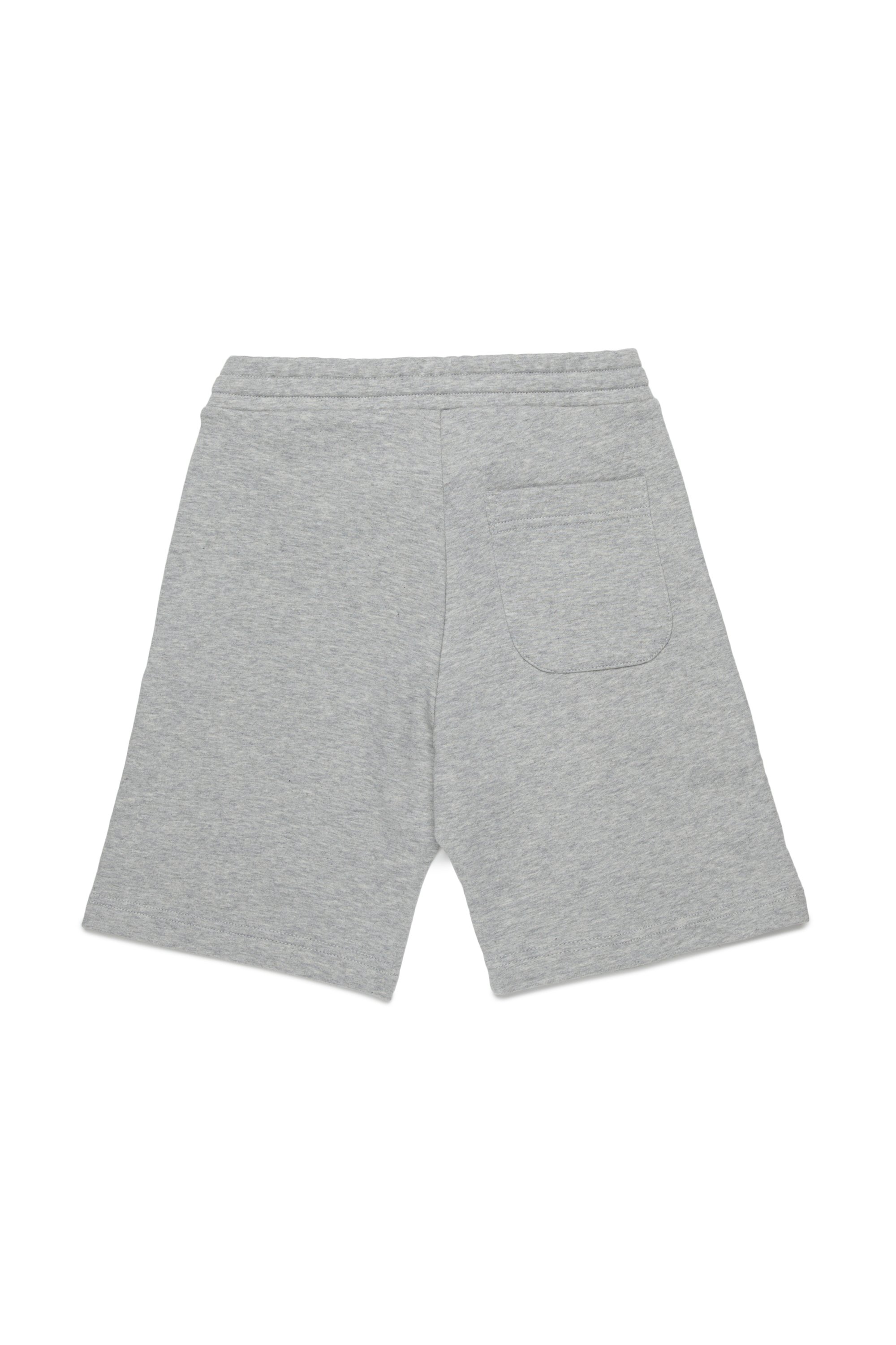 Diesel - PMACISHORT, Male's Sweat shorts with metal-effect Oval D in グレー - 2