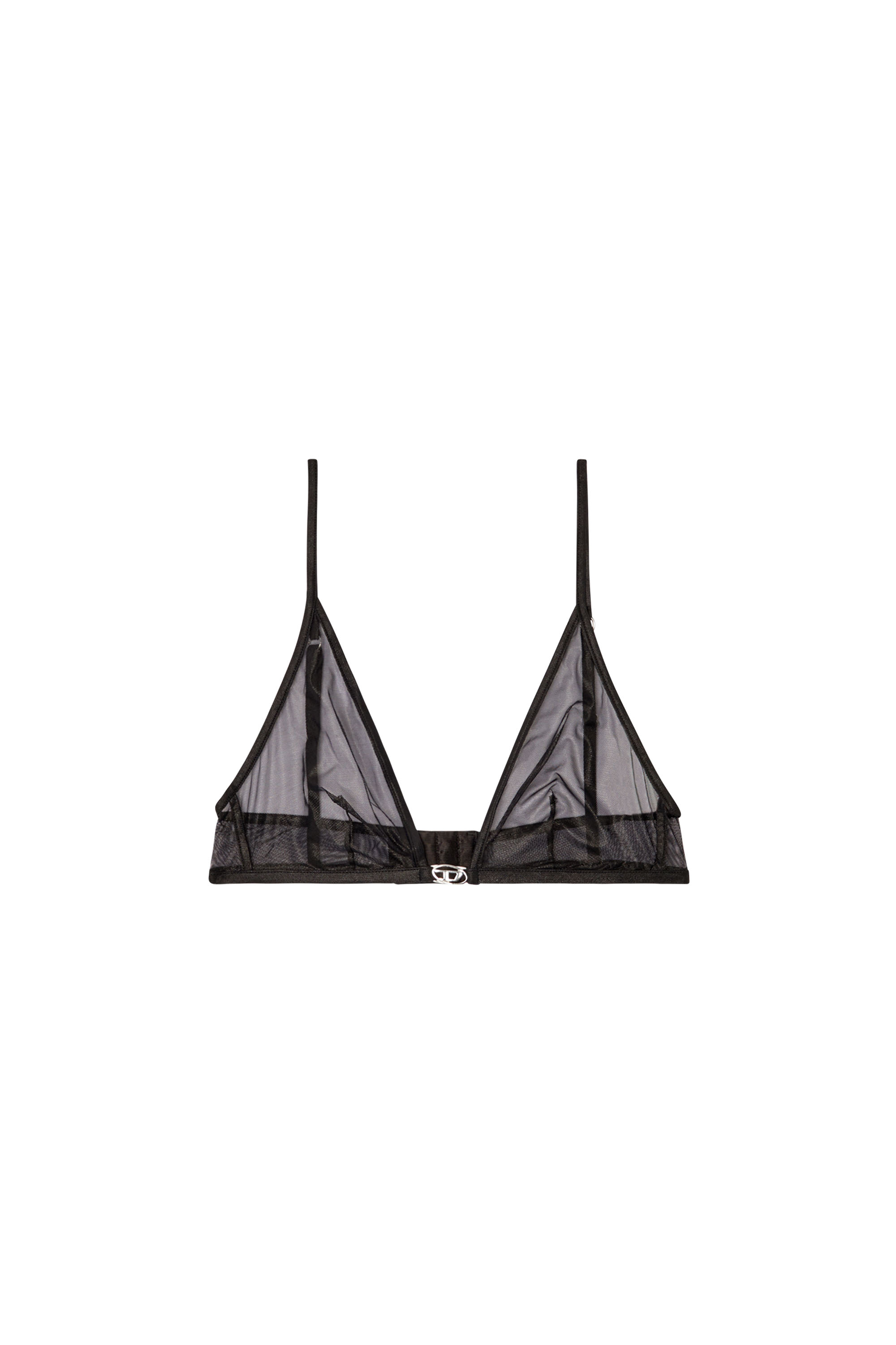 Diesel - LUNA-GFT, Female's Wireless bra with central Oval D in ブラック - 4