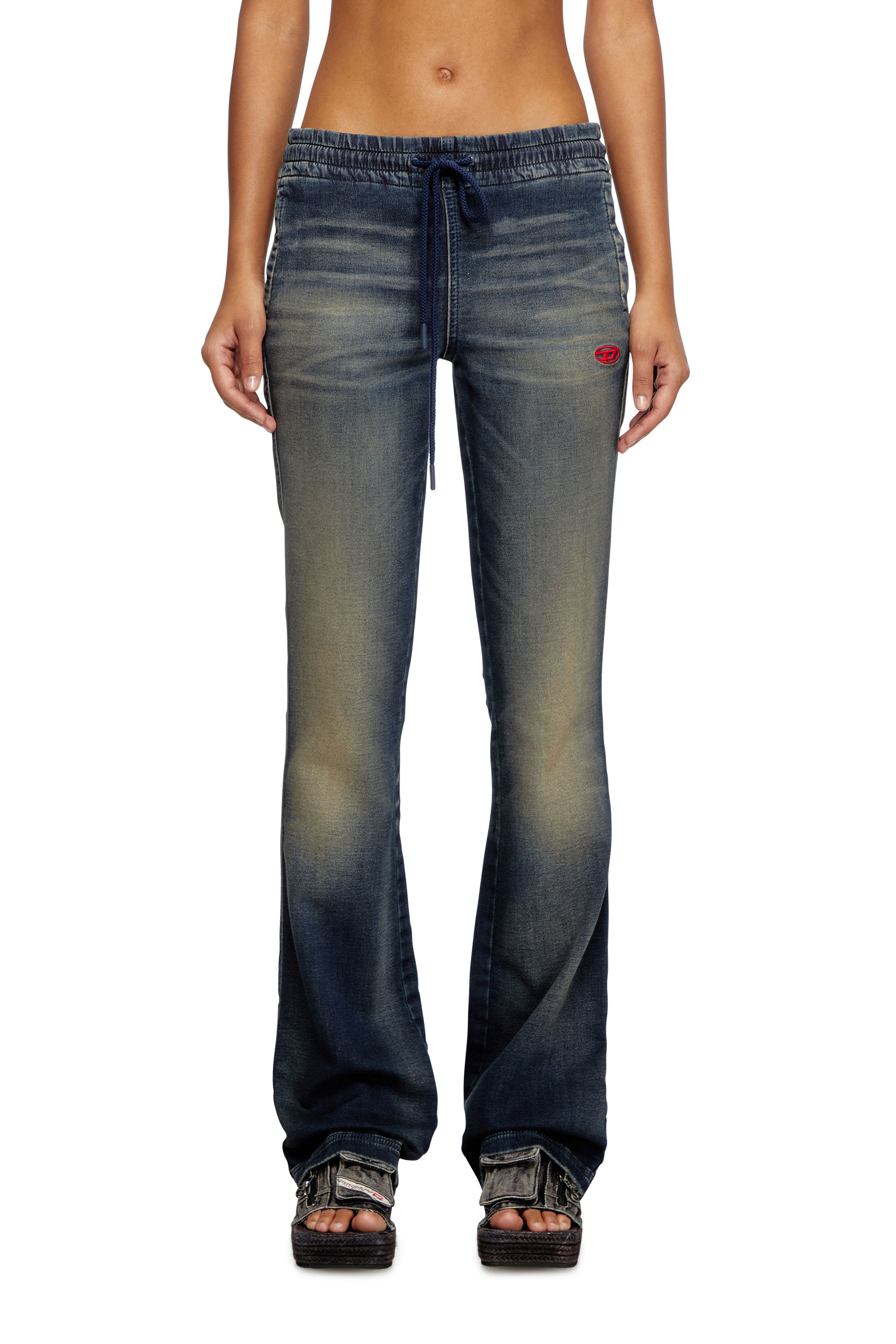 Diesel - Female's Bootcut 2069 D-Ebbey Joggjeans® 068PM, ダークブルー - 1