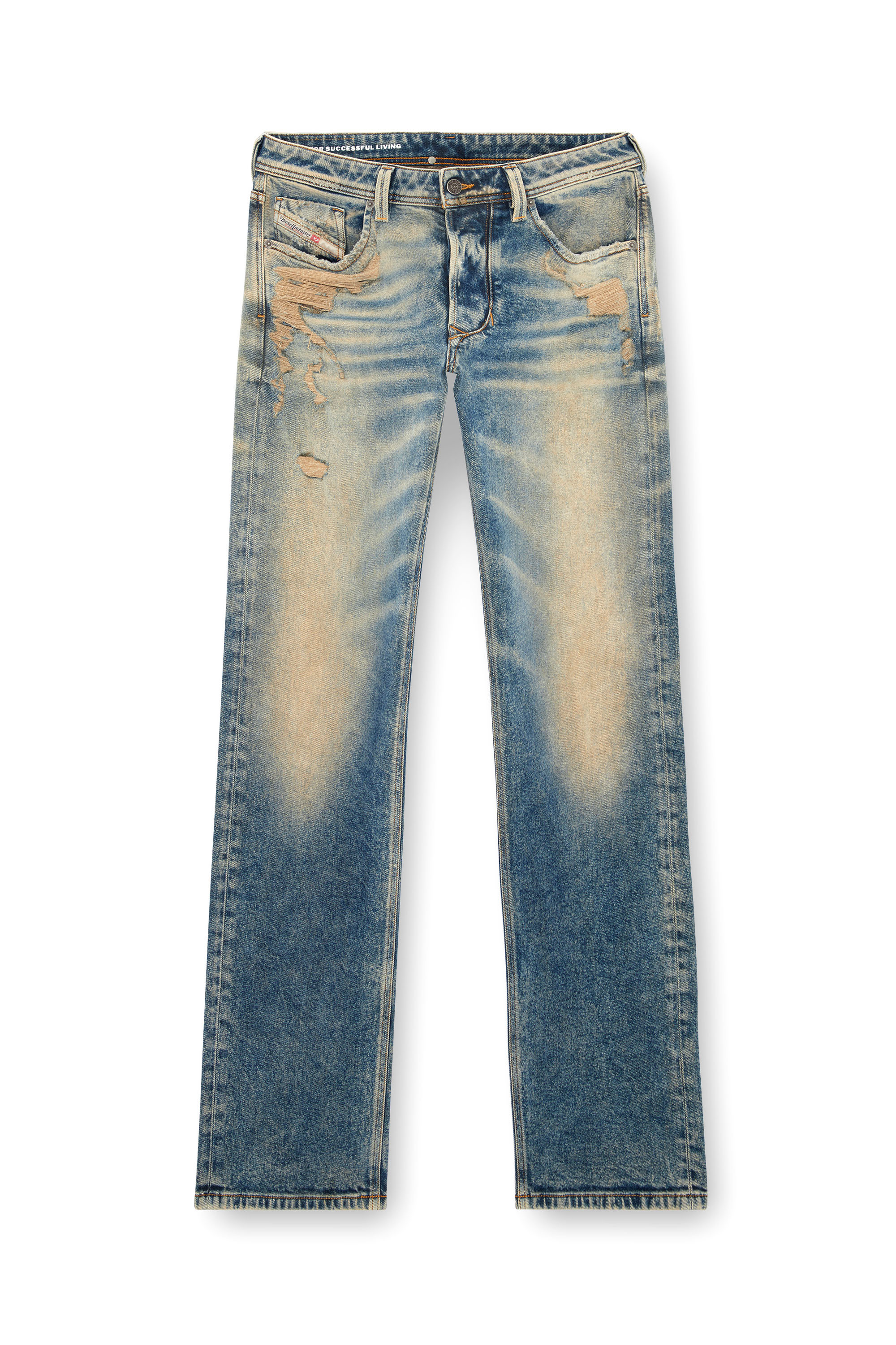 Diesel - Male's Straight Jeans 1985 Larkee 09K32, ミディアムブルー - 3