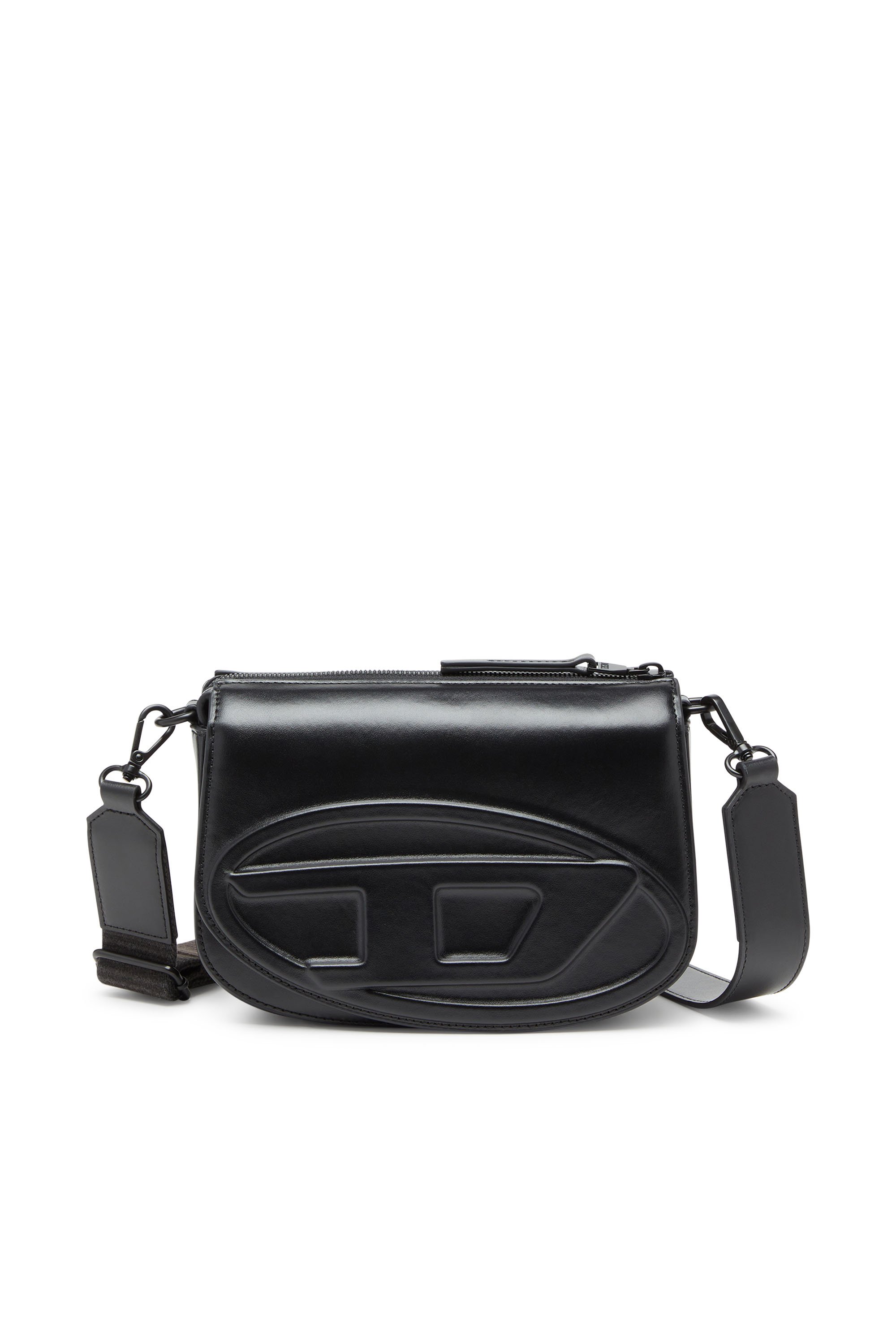 Diesel - 1DR CAMERA BAG, Male's 1DR-Camera bag in premium leather in ブラック - 2