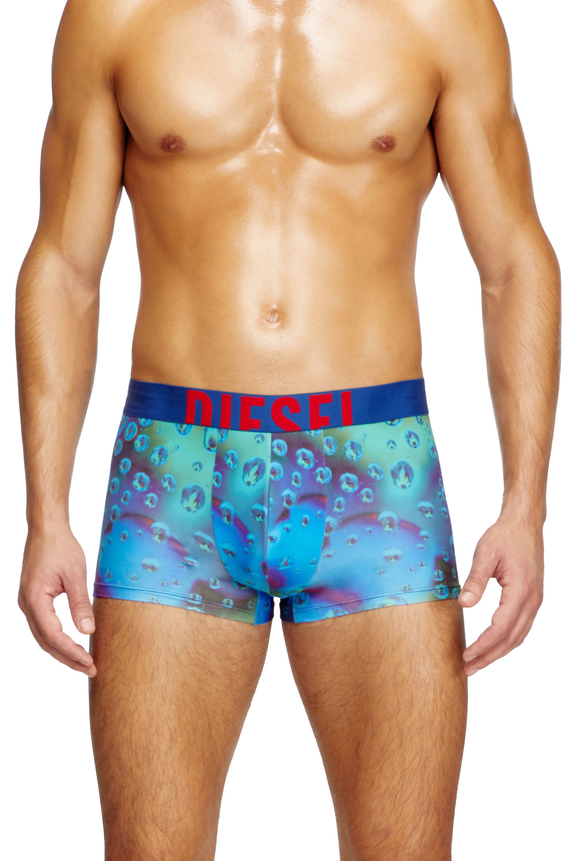 Diesel - DAMIEN-D-POP-40, Male's Boxer briefs with acid rain print in ブルー - 2