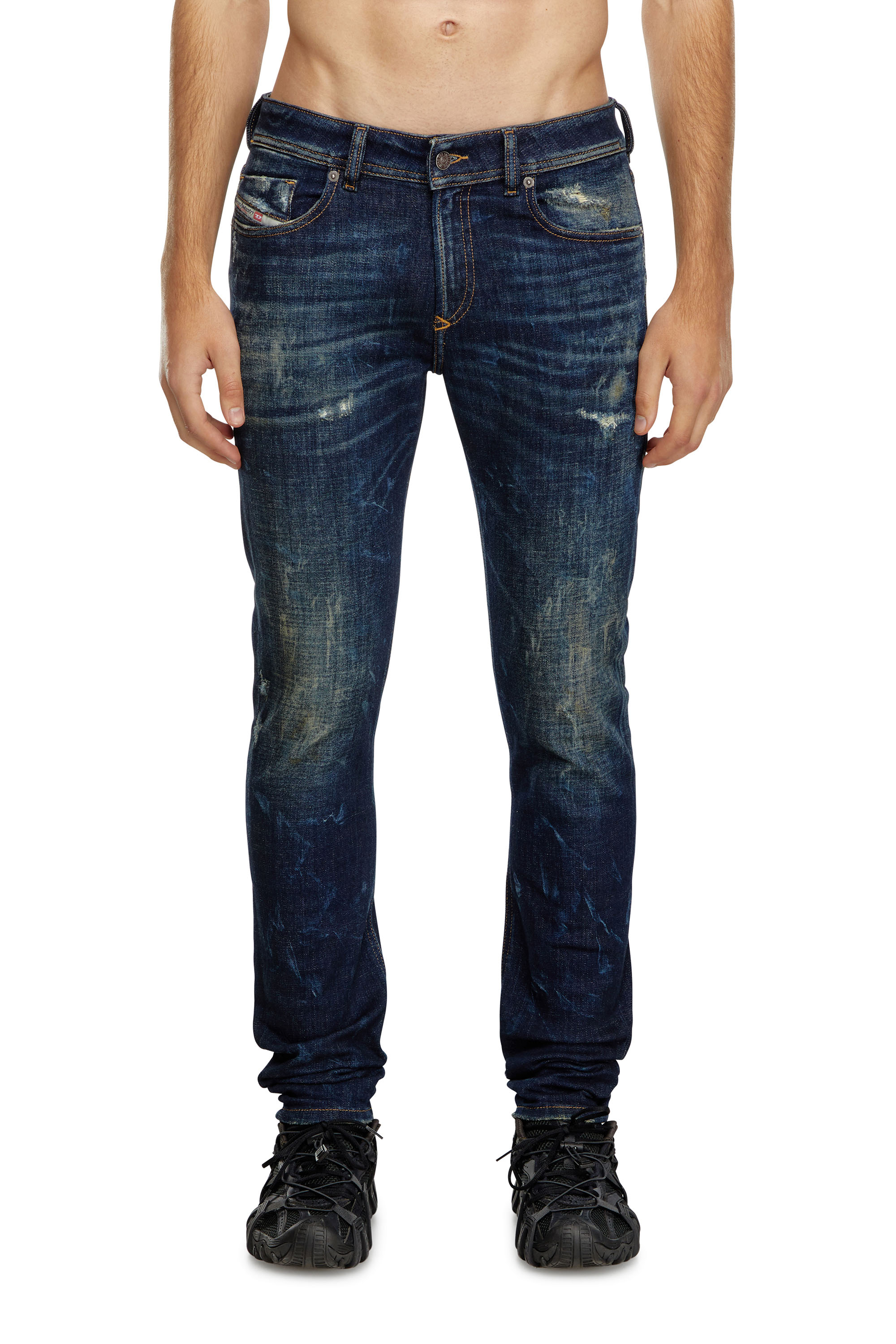 Diesel - Male's Skinny Jeans 1979 Sleenker 09J26, ダークブルー - 1