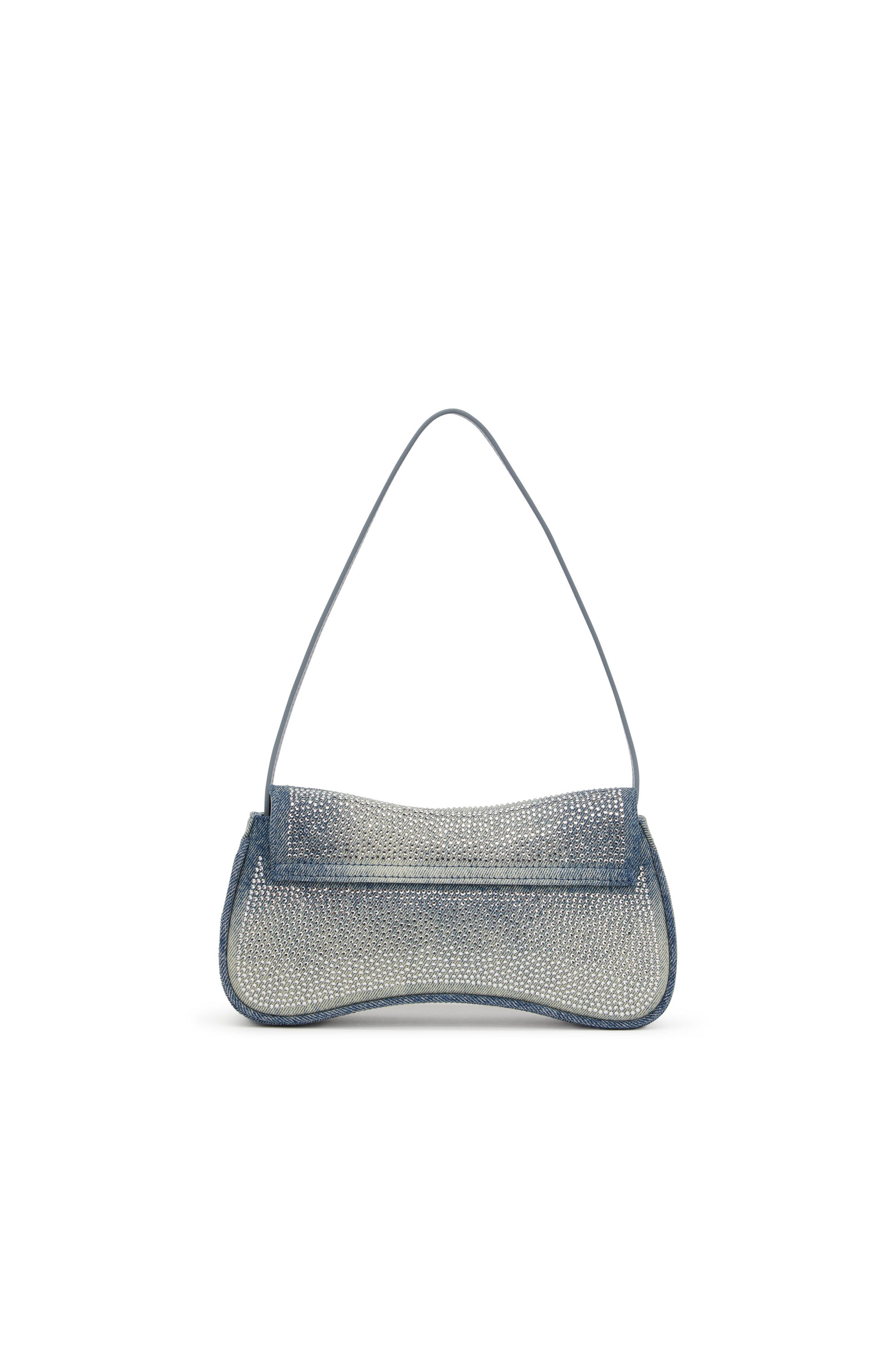 Diesel - PLAY CLUTCH, Female's Play-Crystal clutch in solarised denim in ライトブルー - 2