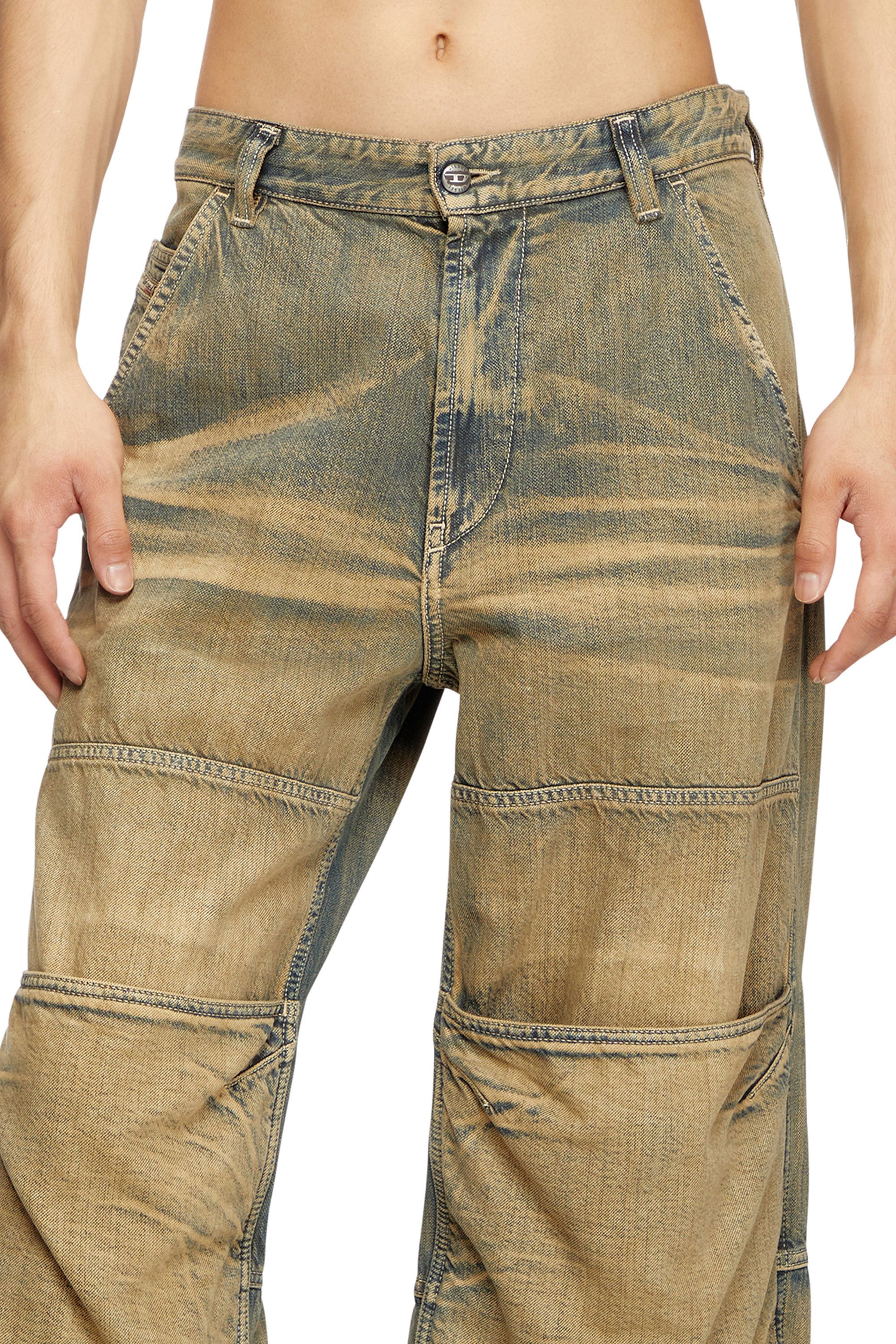 Diesel - Unisex's Relaxed Jeans D-Shift 09L49, ミディアムブルー - 5