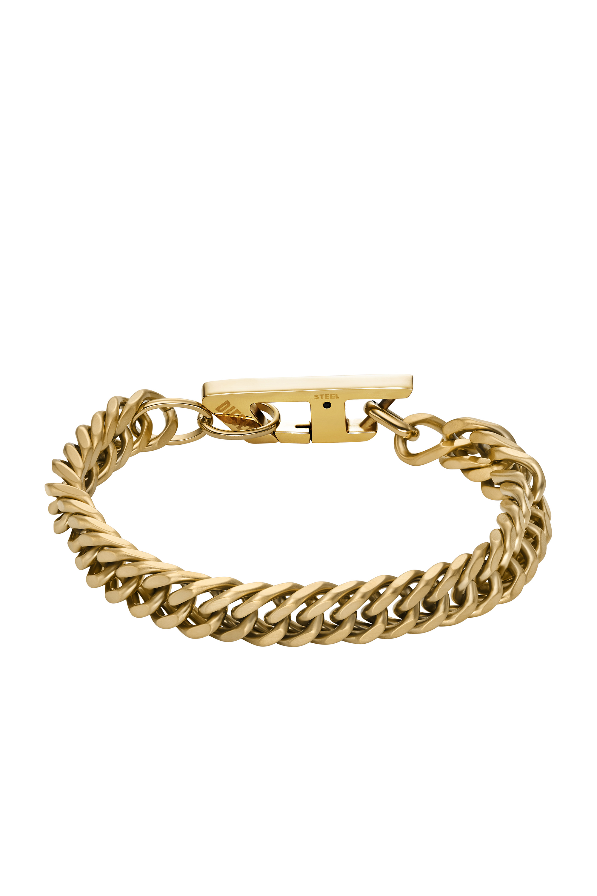 Diesel - DX1511710, Unisex's Matte Gold-Tone Stainless Steel Chain Bracelet in ゴールド - 2