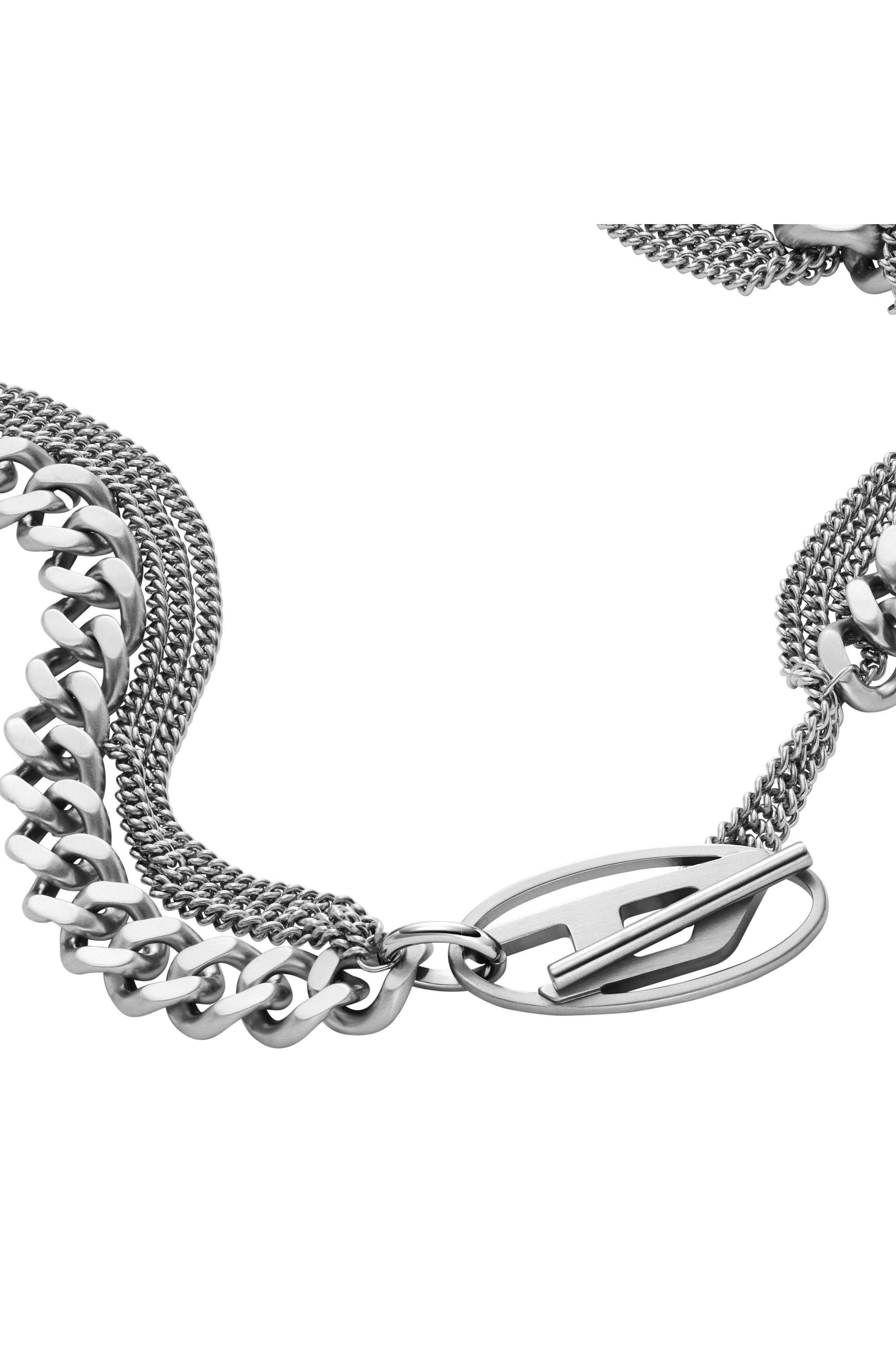 Diesel - DX1549040 JEWEL, Unisex's Stainless Steel Chain Necklace in シルバー - 1