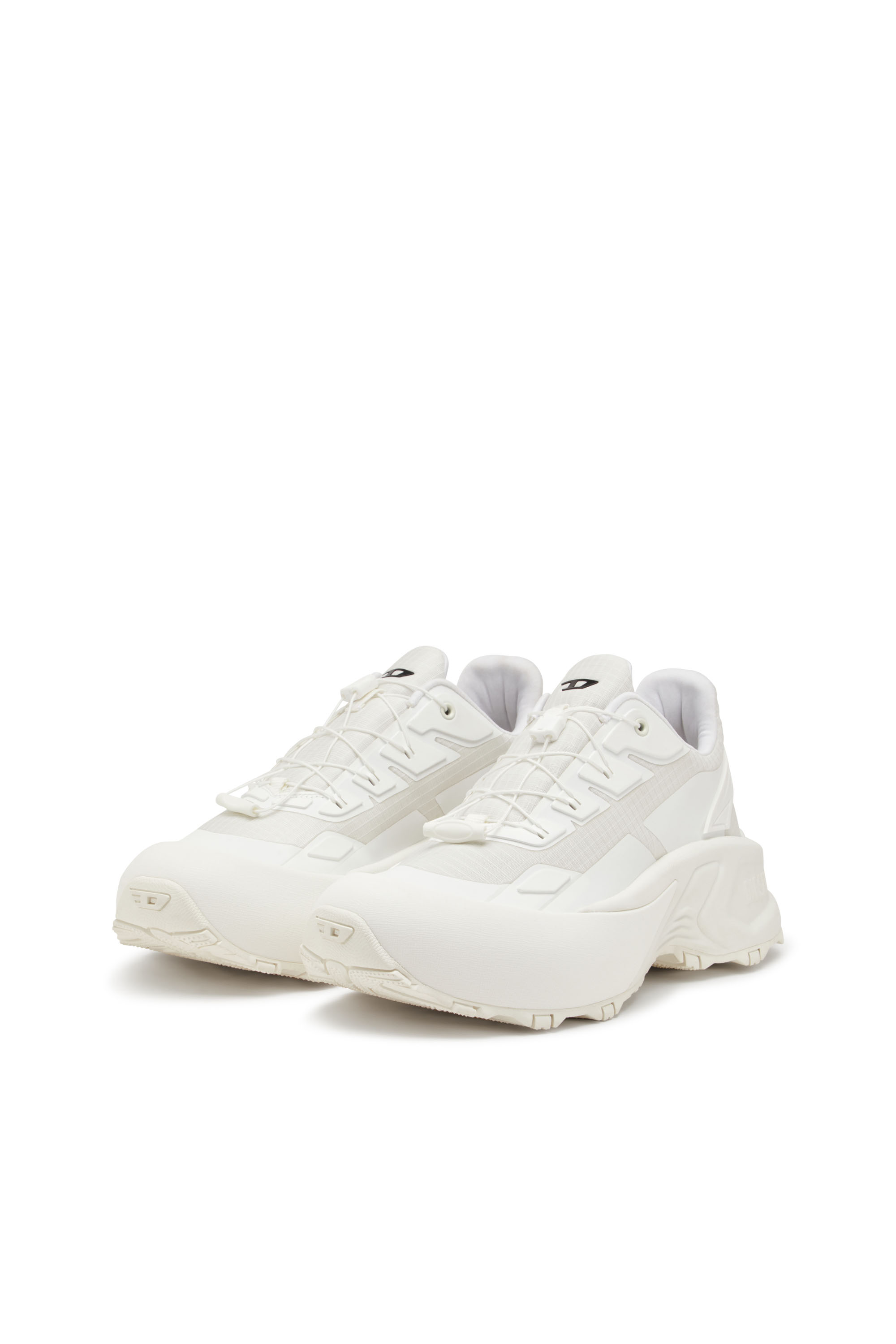 Diesel - D-CAGE RUNNER, Male's D-Cage Runner-Sneakers in TPU-trimmed ripstop in ホワイト - 9