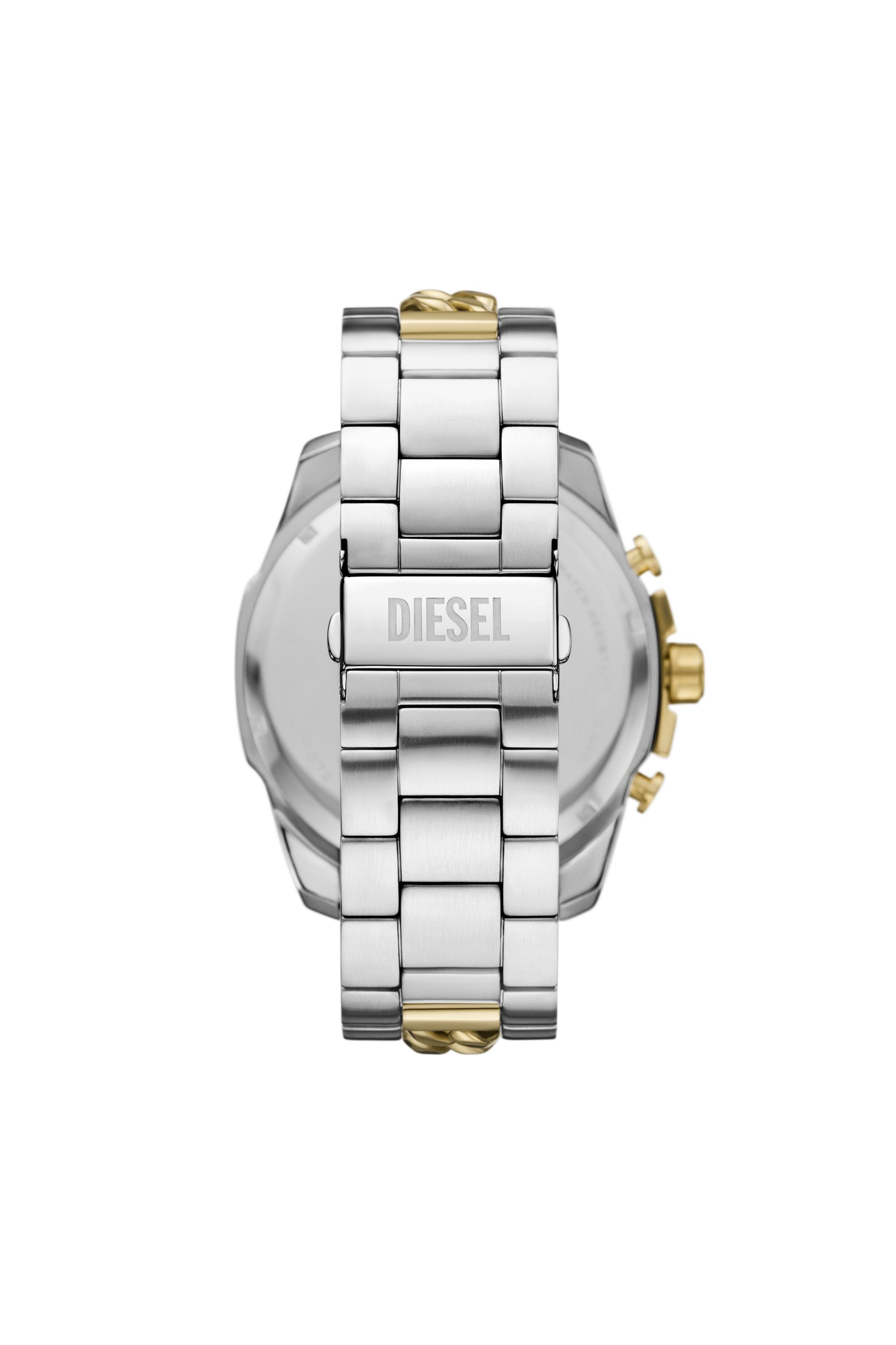 Diesel - DZ4672 WATCH, Male's Mega Chief Two-Tone Stainless Steel Watch in シルバー/ゴールド - 2