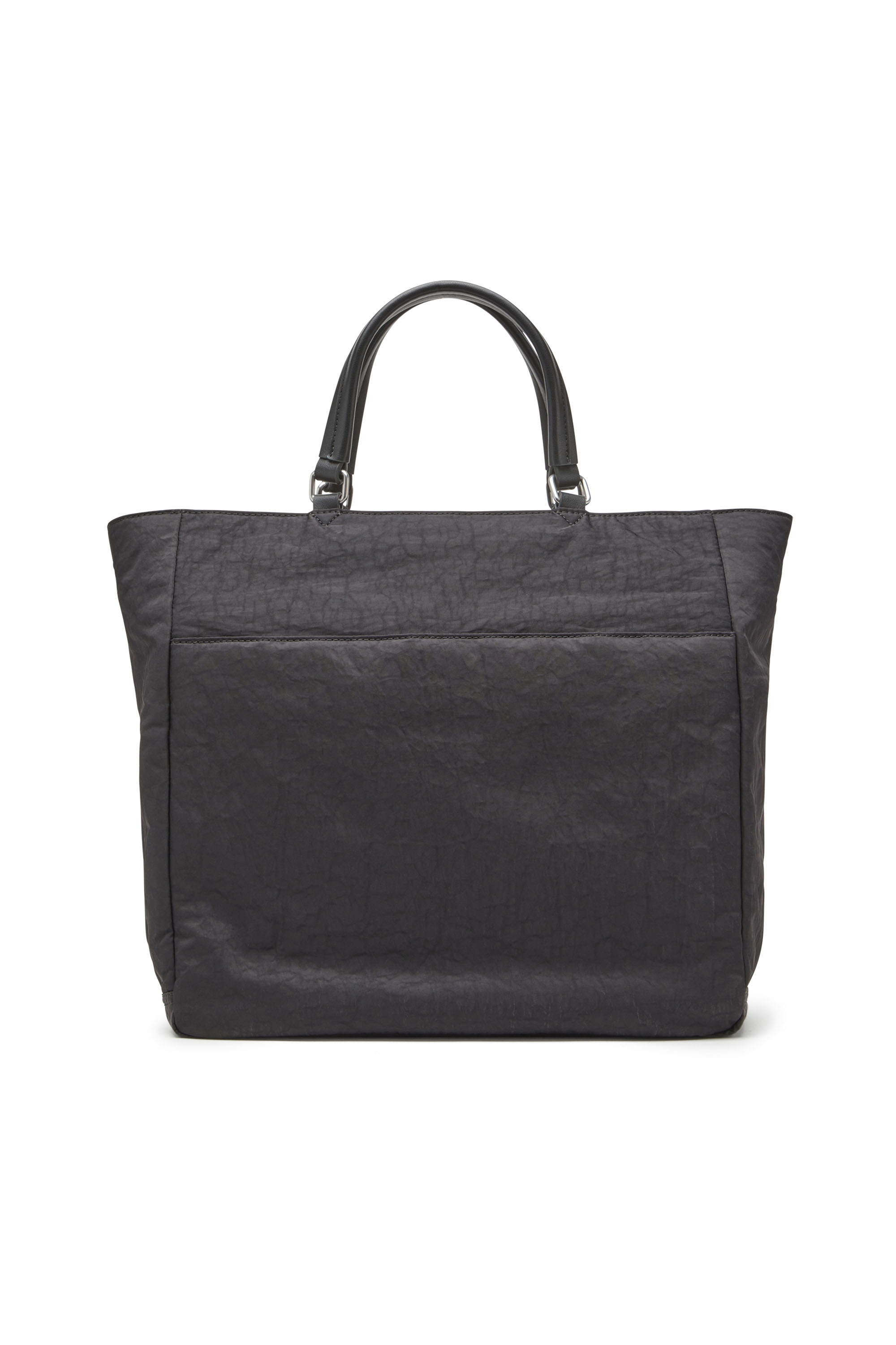 Diesel - LOGOS BRIEFCASE, Male's Logos-Briefcase in washed nylon in ブラック - 2