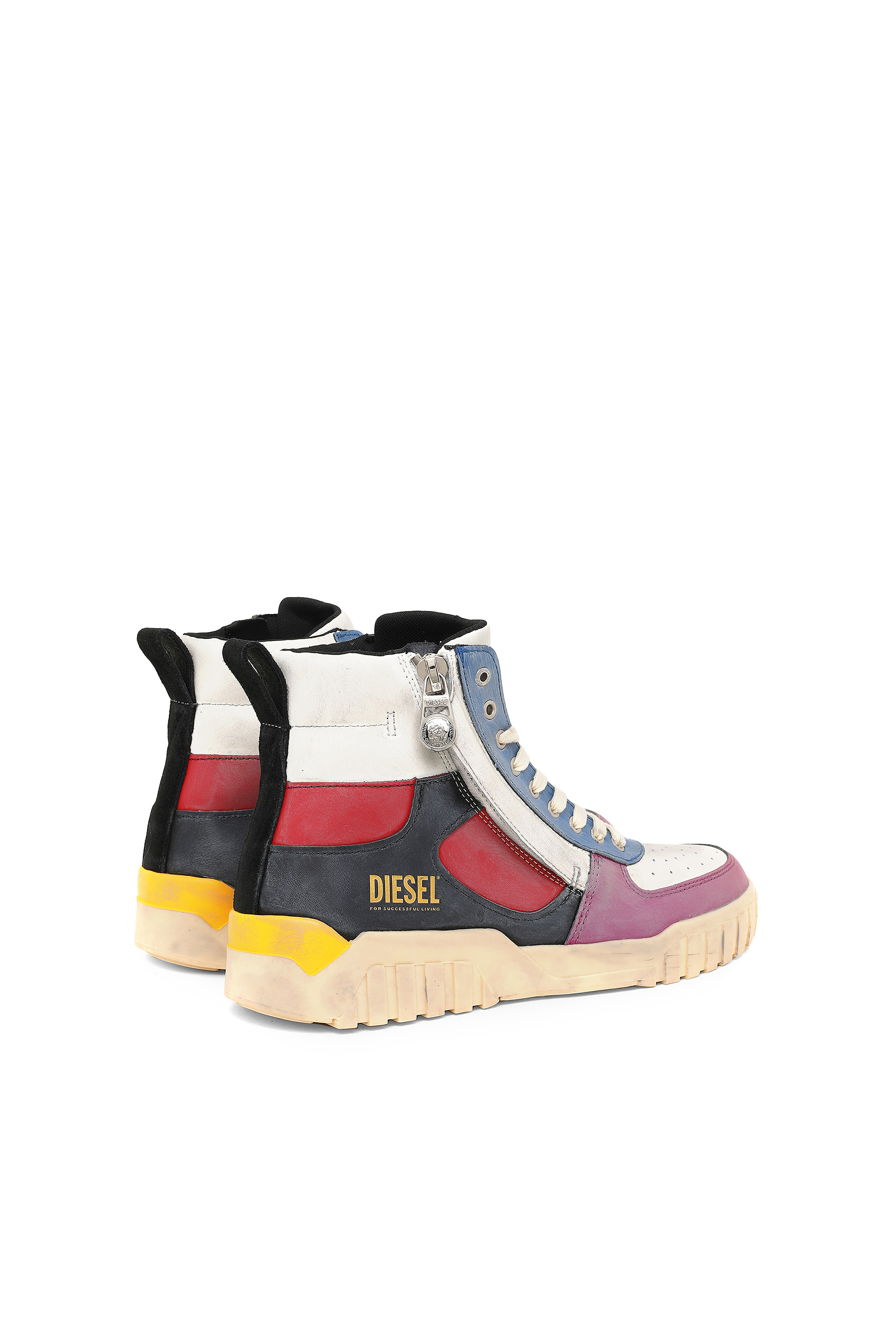 DIESEL S-RUA MID 白スニーカー - スニーカー