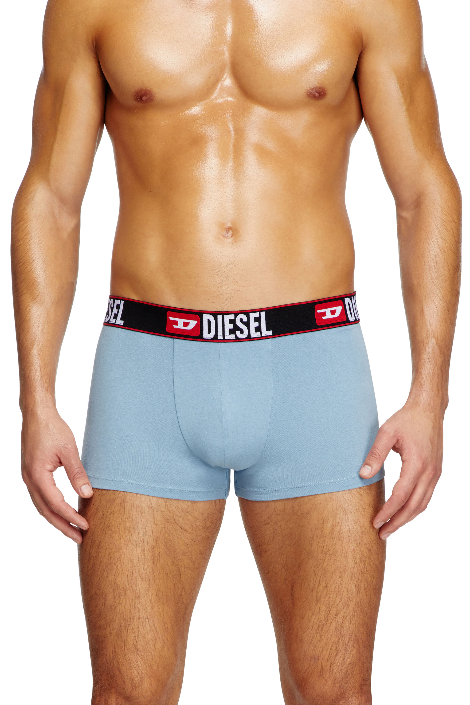 Diesel - UMBX-DAMIENTHREEPACK, Male's 3-pack of boxer briefs with cloudy motif in ブルー - 2