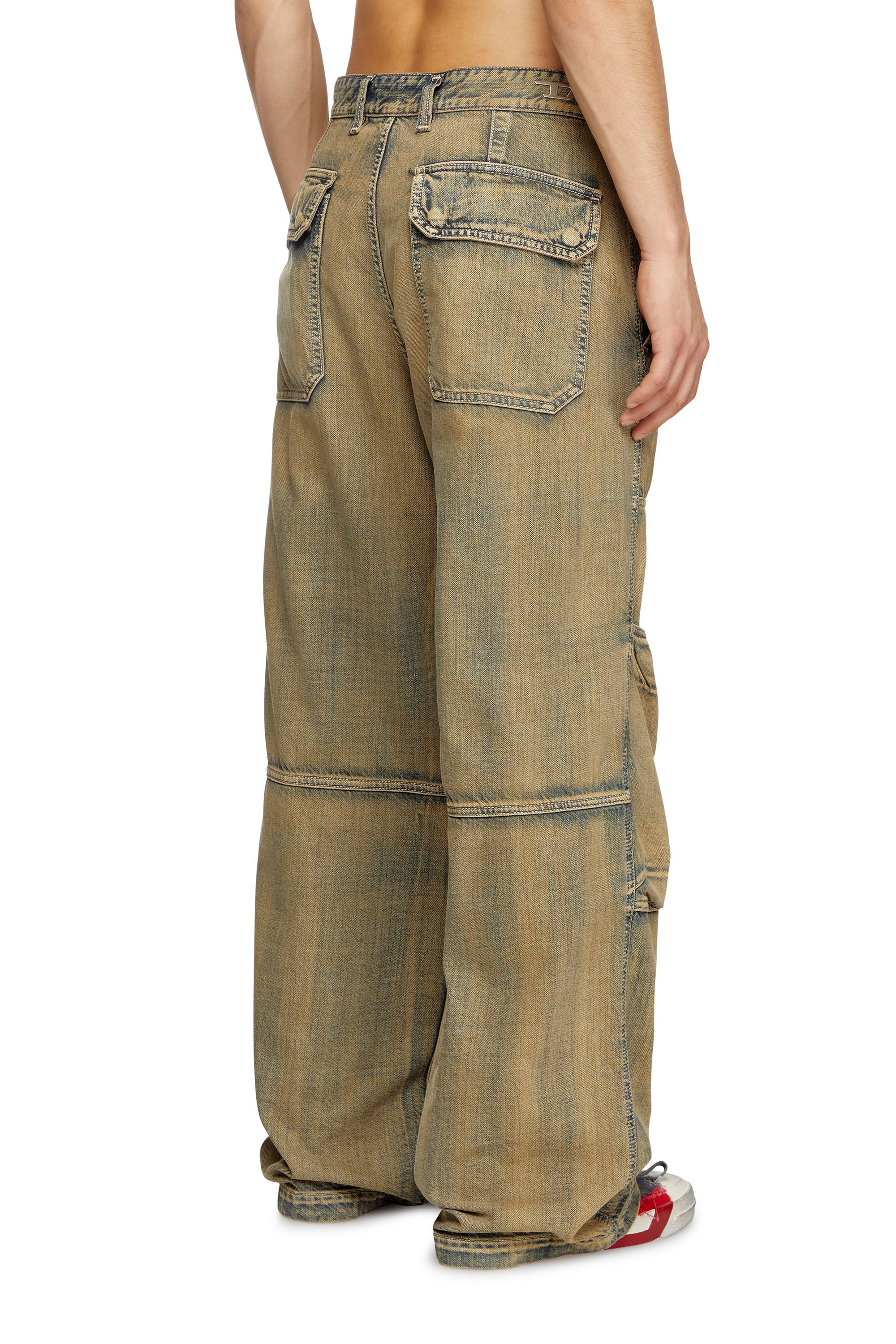 Diesel - Unisex's Relaxed Jeans D-Shift 09L49, ミディアムブルー - 4