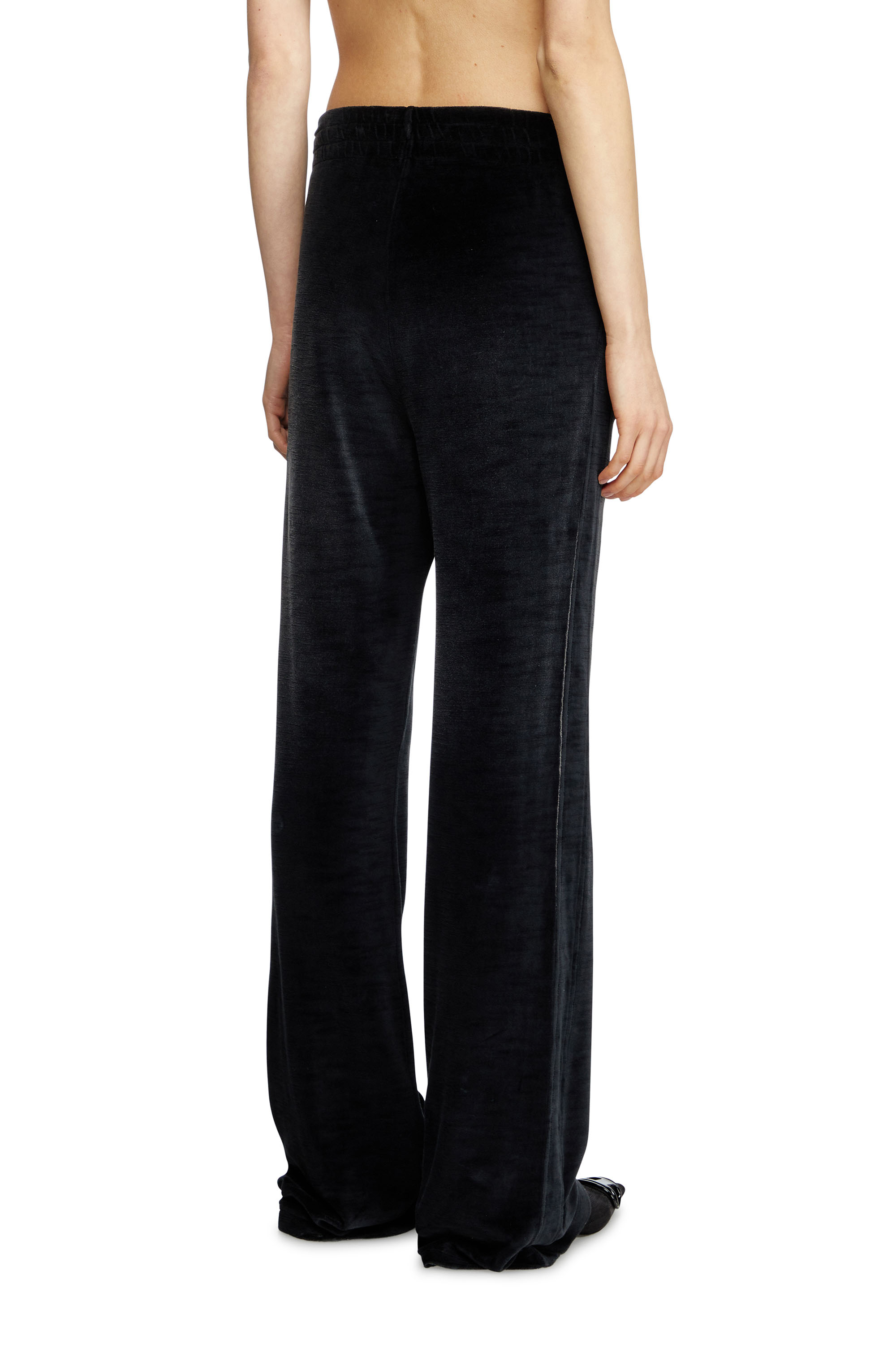 Diesel - P-ELY-Q1, Female's Wide leg sweatpants in ブラック - 4