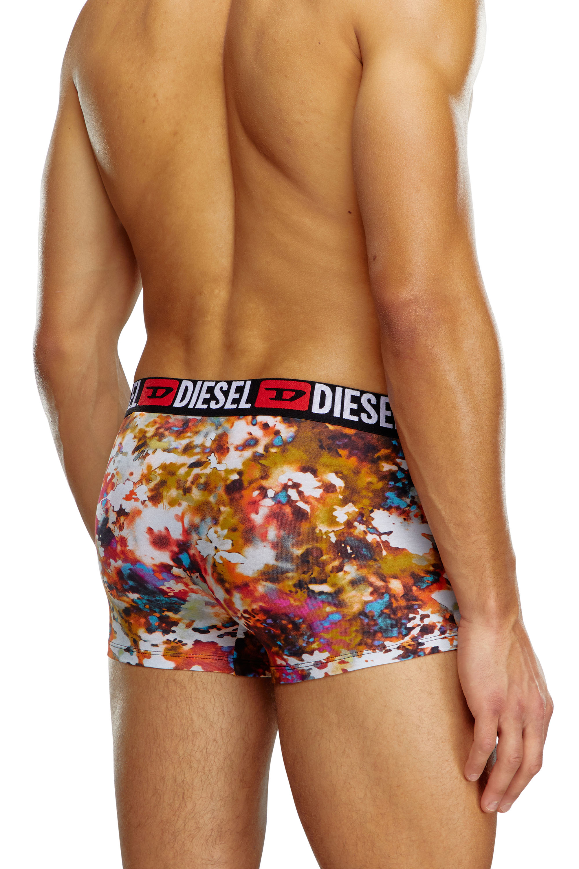 Diesel - UMBX-DAMIENTHREEPACK, Male's 3-pack boxer briefs plain and floral in マルチカラー - 3