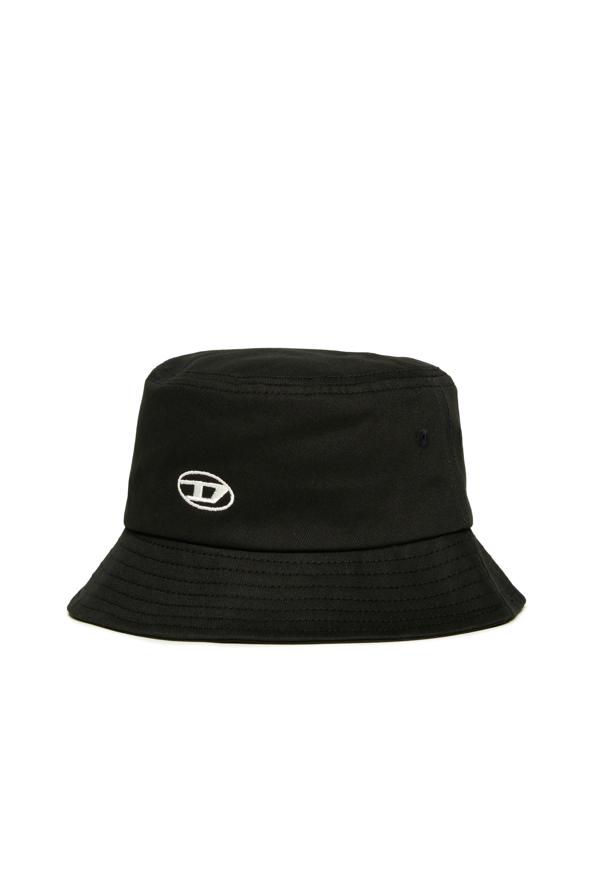 Diesel - FIRCUS, Unisex's Bucket hat with Oval D embroidery in ブラック - 1