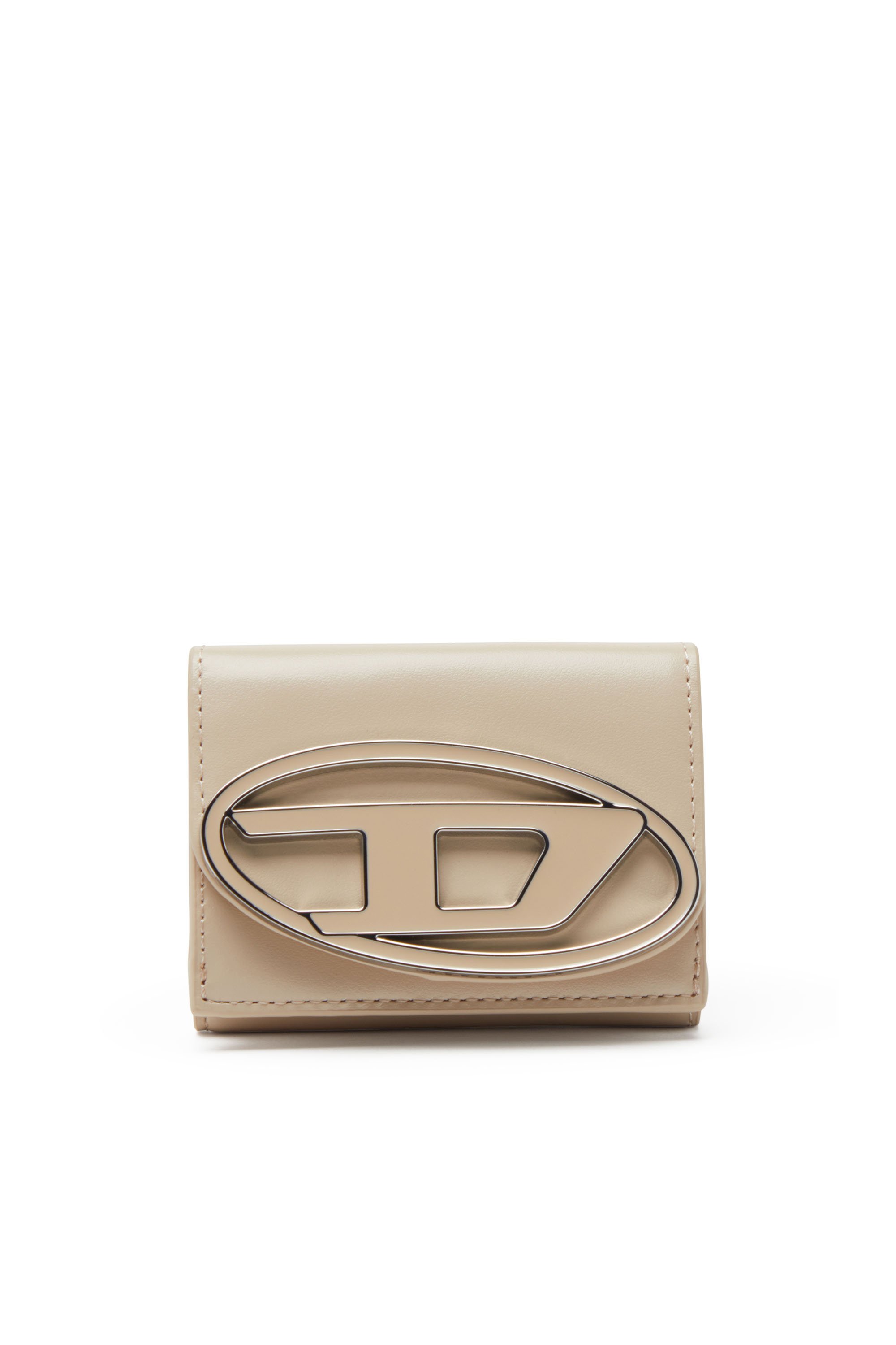 Diesel - 1DR TRI FOLD COIN XS II, Female's Tri-fold wallet in leather in ベージュ - 2