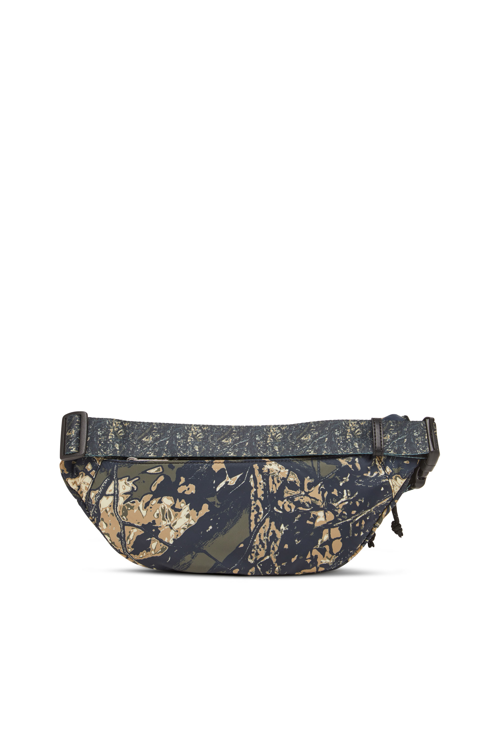 Diesel - D-PACK BELTBAG X, Male's Belt bag in camo-print fabric in ミリタリーグリーン - 2