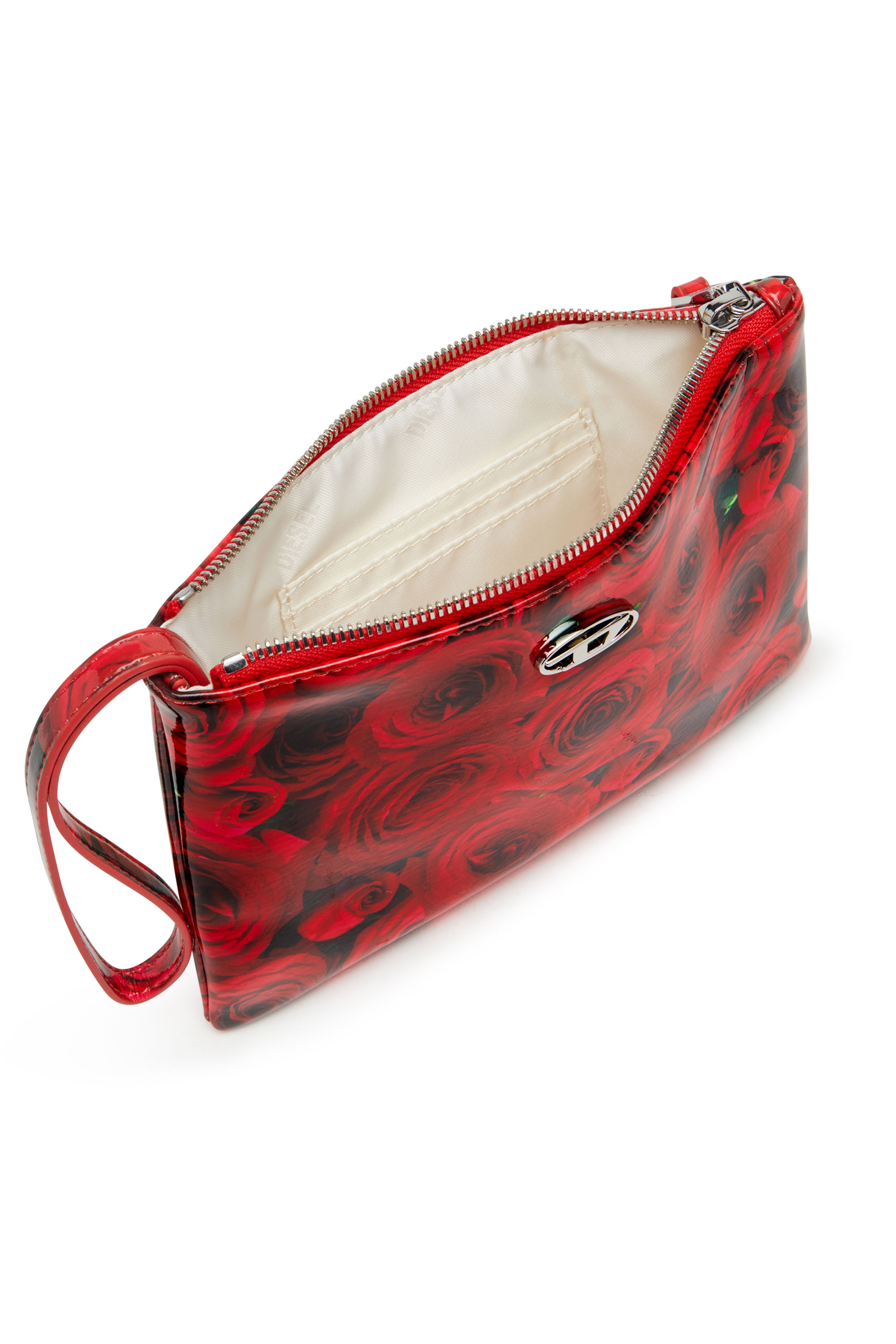 Diesel - PLAY POUCH II, Female's Pouch in printed glossy PU in レッド - 3