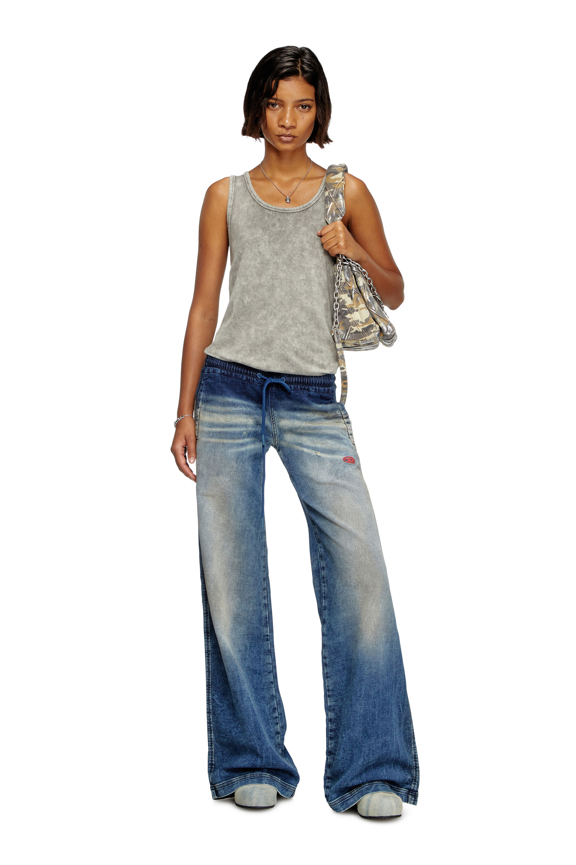 Diesel - Female's Relaxed 2078 D-Ainty Joggjeans® 068PQ, ミディアムブルー - 2