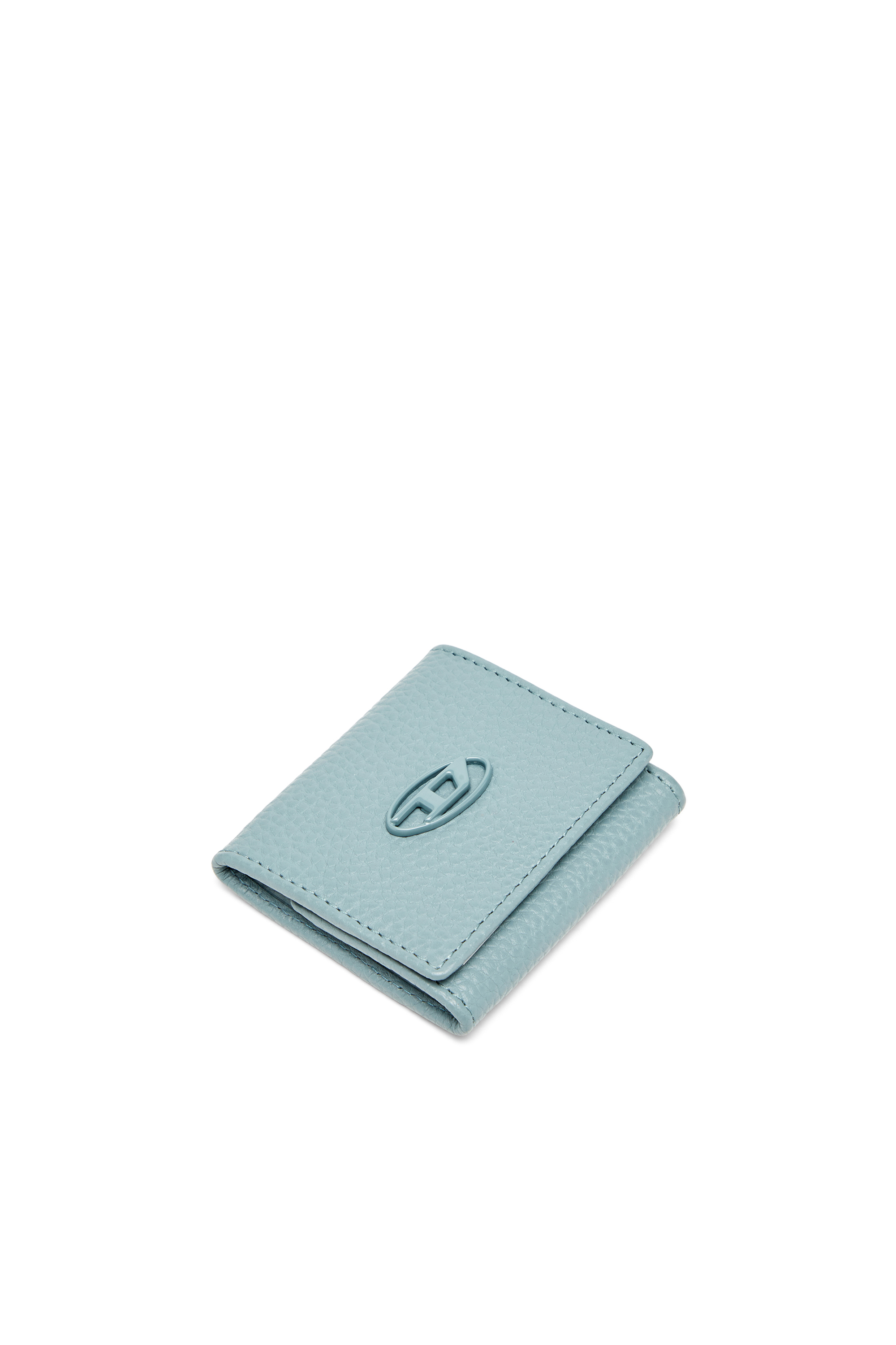 Diesel - HISSU EVO COIN CASE, Male's Coin purse in grainy leather in ライトブルー - 4