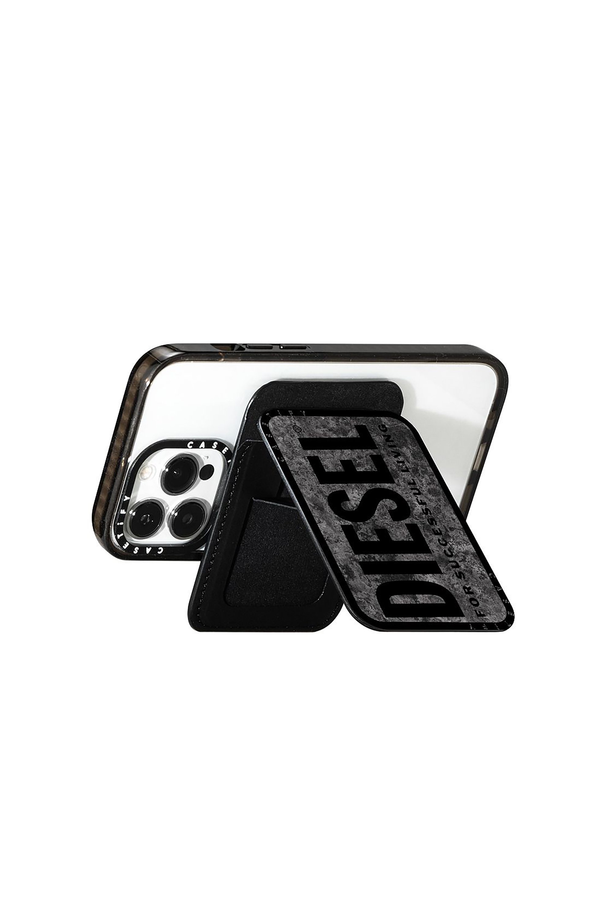 Diesel - 60340 CASETIFY CARD HOLDER & STAND, Unisex's UNIVERSAL in グレー/ブラック - 3