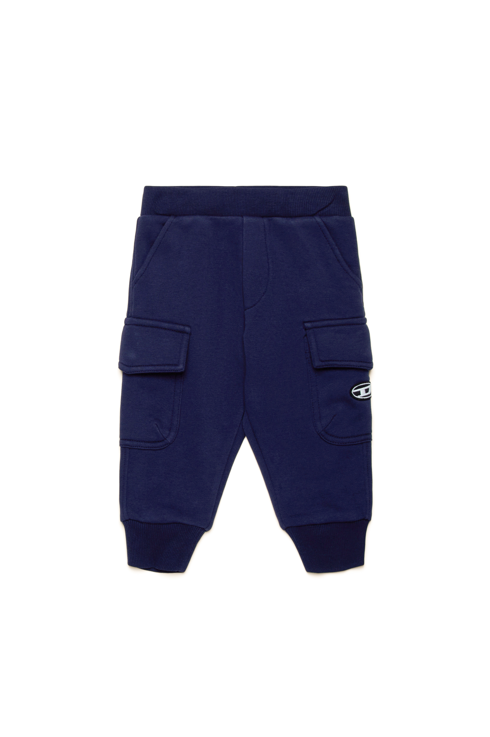 Diesel - POCKEB, Male Cargo sweatpants with Oval D patch in ブルー - Image 1