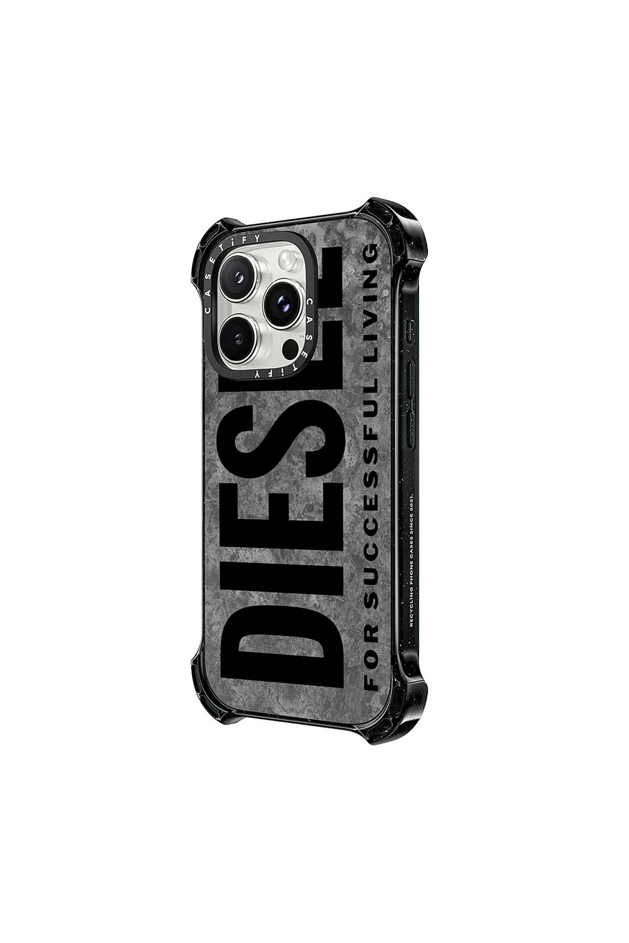 Diesel - 60302 CASETIFY MOULDED CASE, Unisex's IPHONE 16 PRO in グレー/ブラック - 2