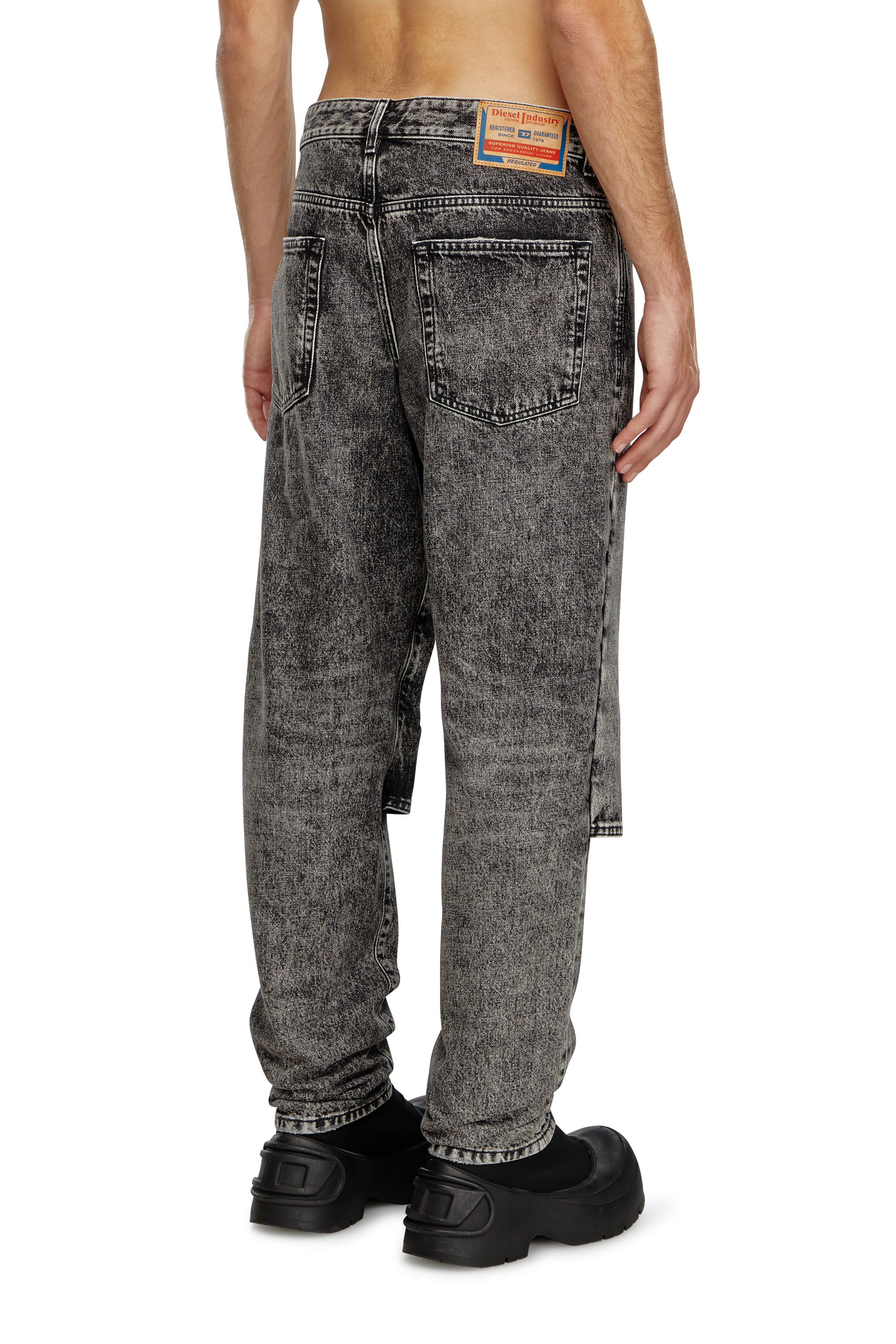 Diesel - Male's Straight Jeans D-Malon 0CBDE, ブラック/ダークグレー - 4