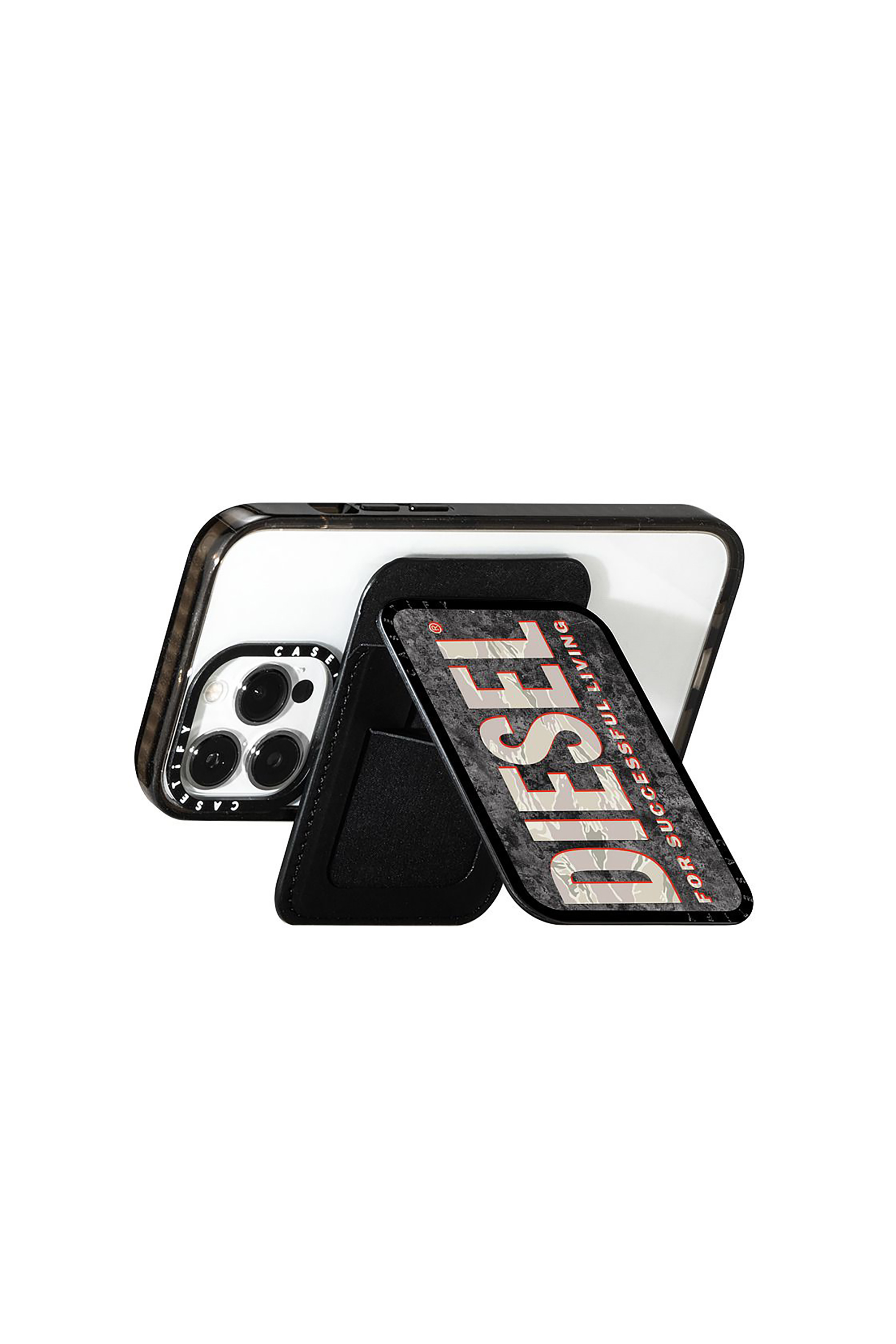 Diesel - 60342 CASETIFY CARD HOLDER & STAND, Unisex's UNIVERSAL in ブラウン/ホワイト - 3