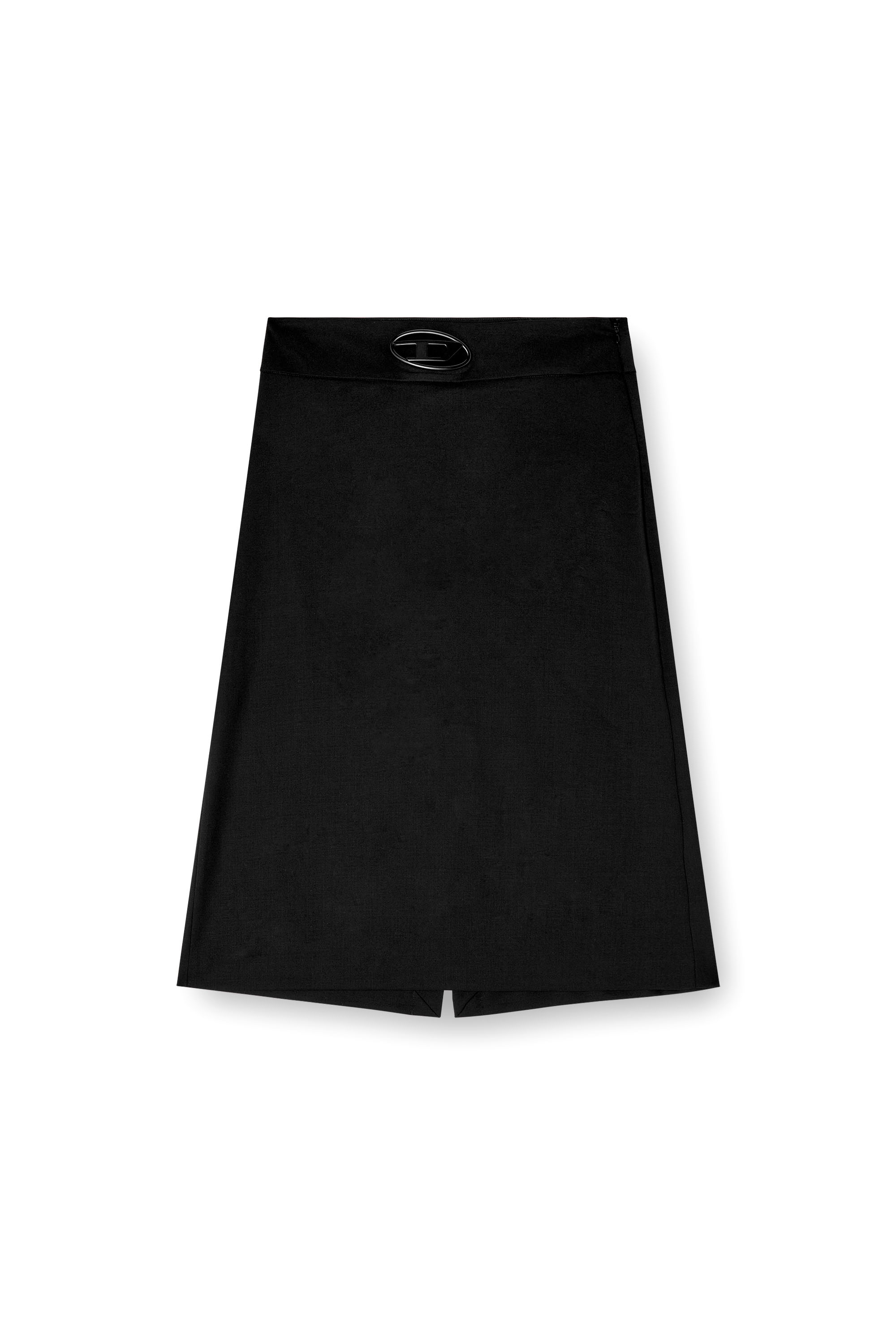 Diesel - O-SEUS, Female's A-line midi skirt in ブラック - 3