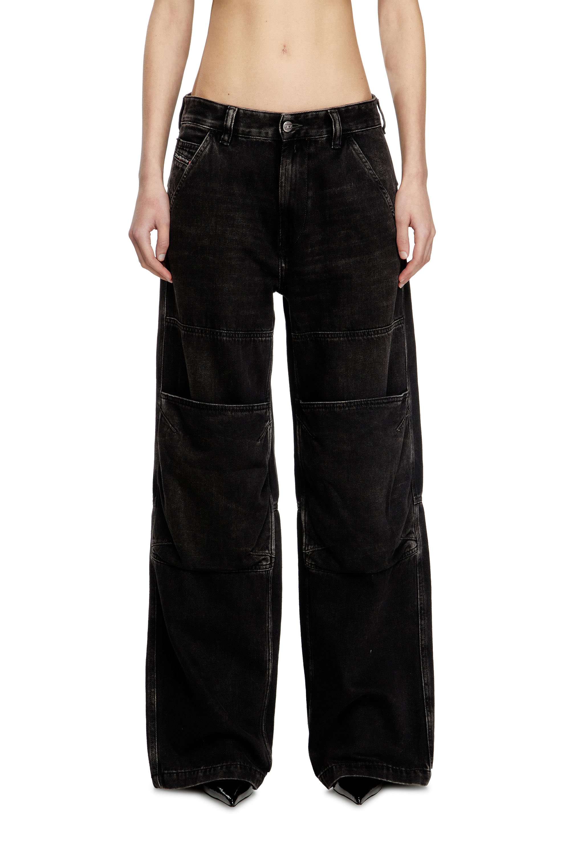 Diesel - Unisex's Relaxed Jeans D-Shift 09J96, ブラック/ダークグレー - 5