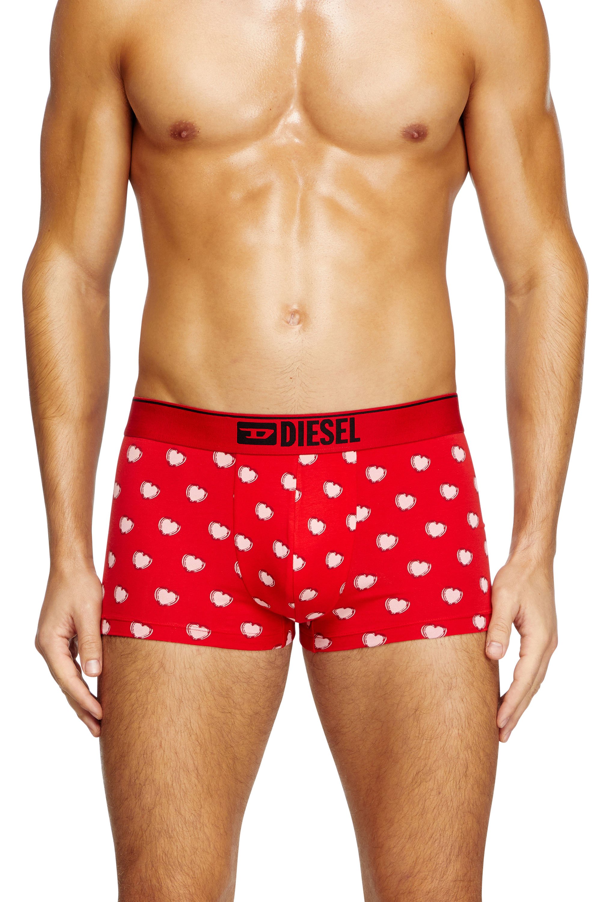 Diesel - DAMIEN-GFT-3PACK, Male's Three-pack boxer briefs with heart motif in ブラック/レッド - 2