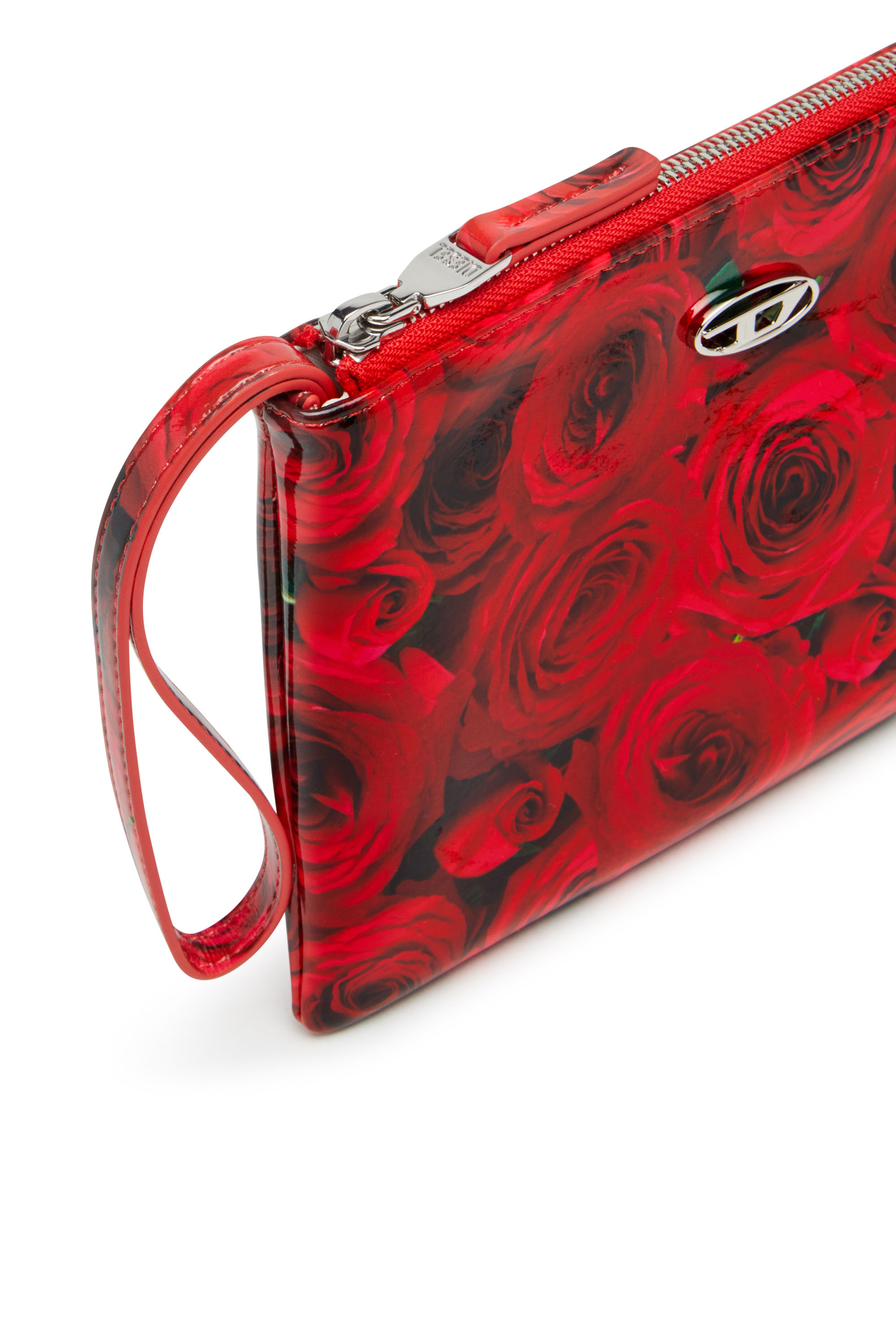 Diesel - PLAY POUCH II, Female's Pouch in printed glossy PU in レッド - 4