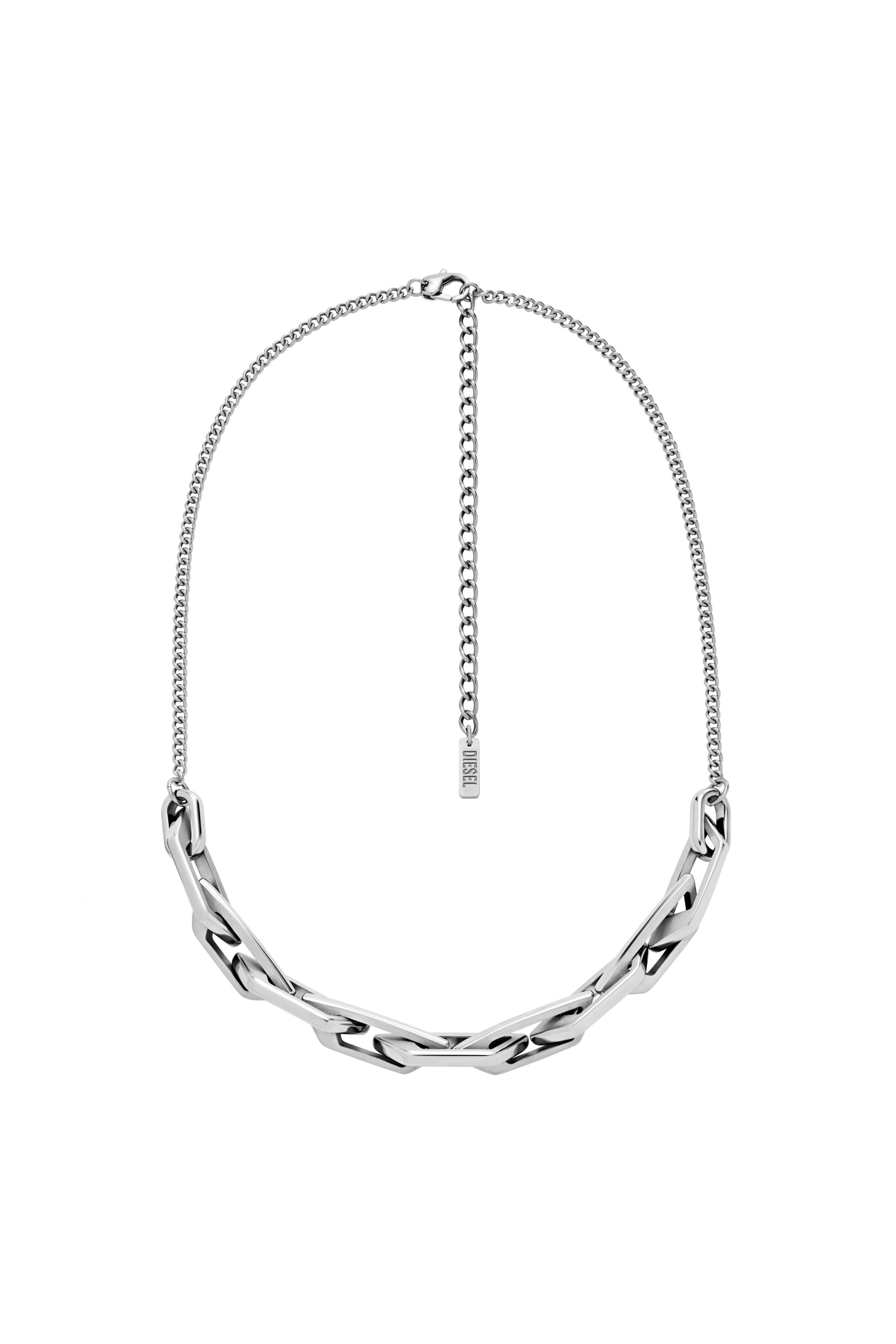 Diesel - DX1578040 JEWEL, Unisex's Stainless Steel Chain Necklace in シルバー - 1