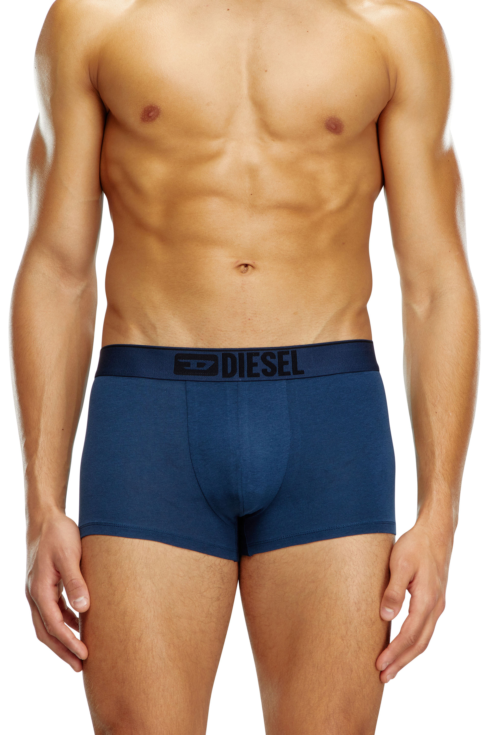 Diesel - UMBX-DAMIENTHREEPACK, Male's 3-pack boxer briefs plain and camo in ブルー/ブラック - 2