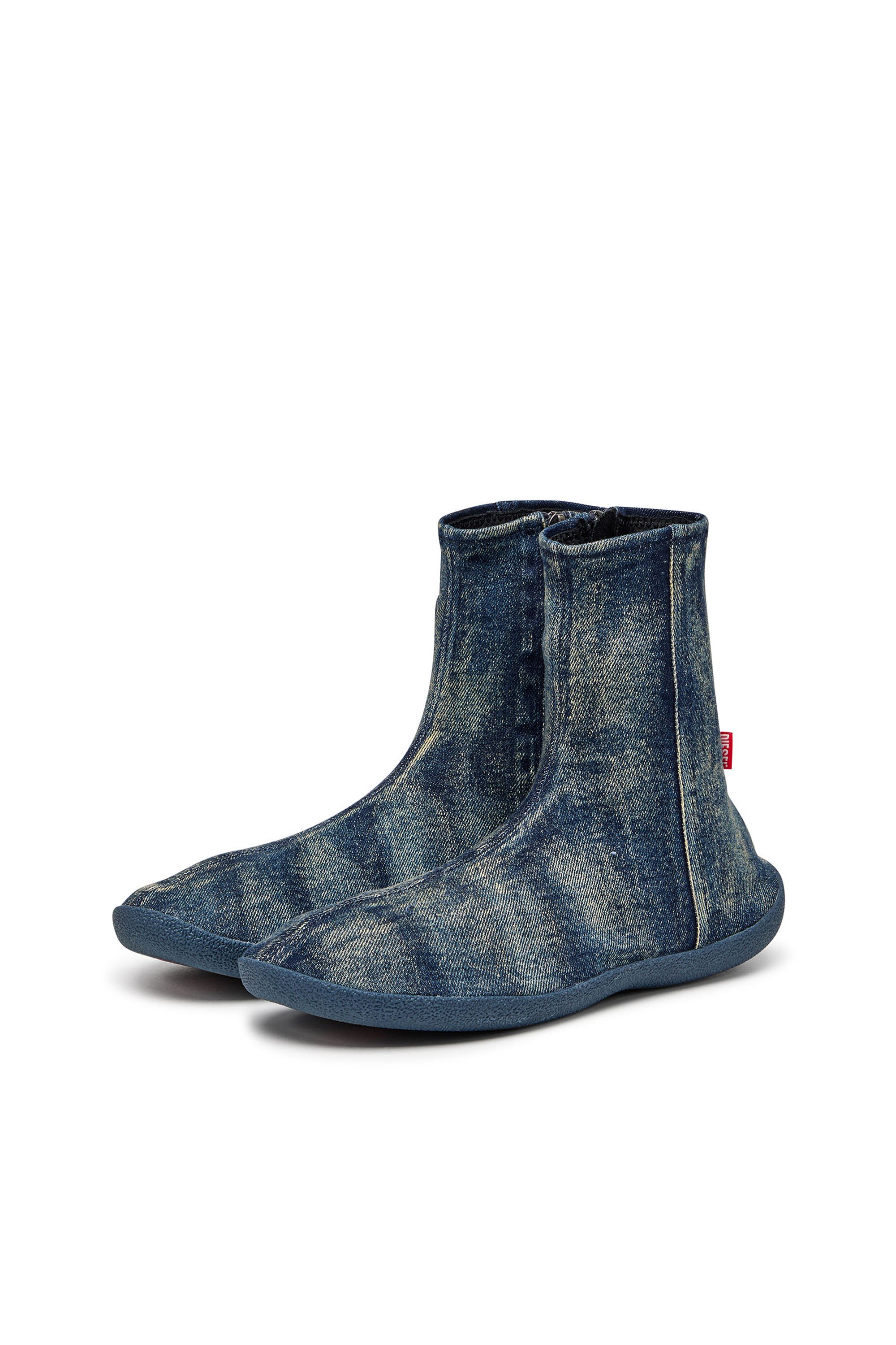 Diesel - D-SHOCK BT, Male's D-Shock Bt-Socks boots in solarised denim in ブルー - 8