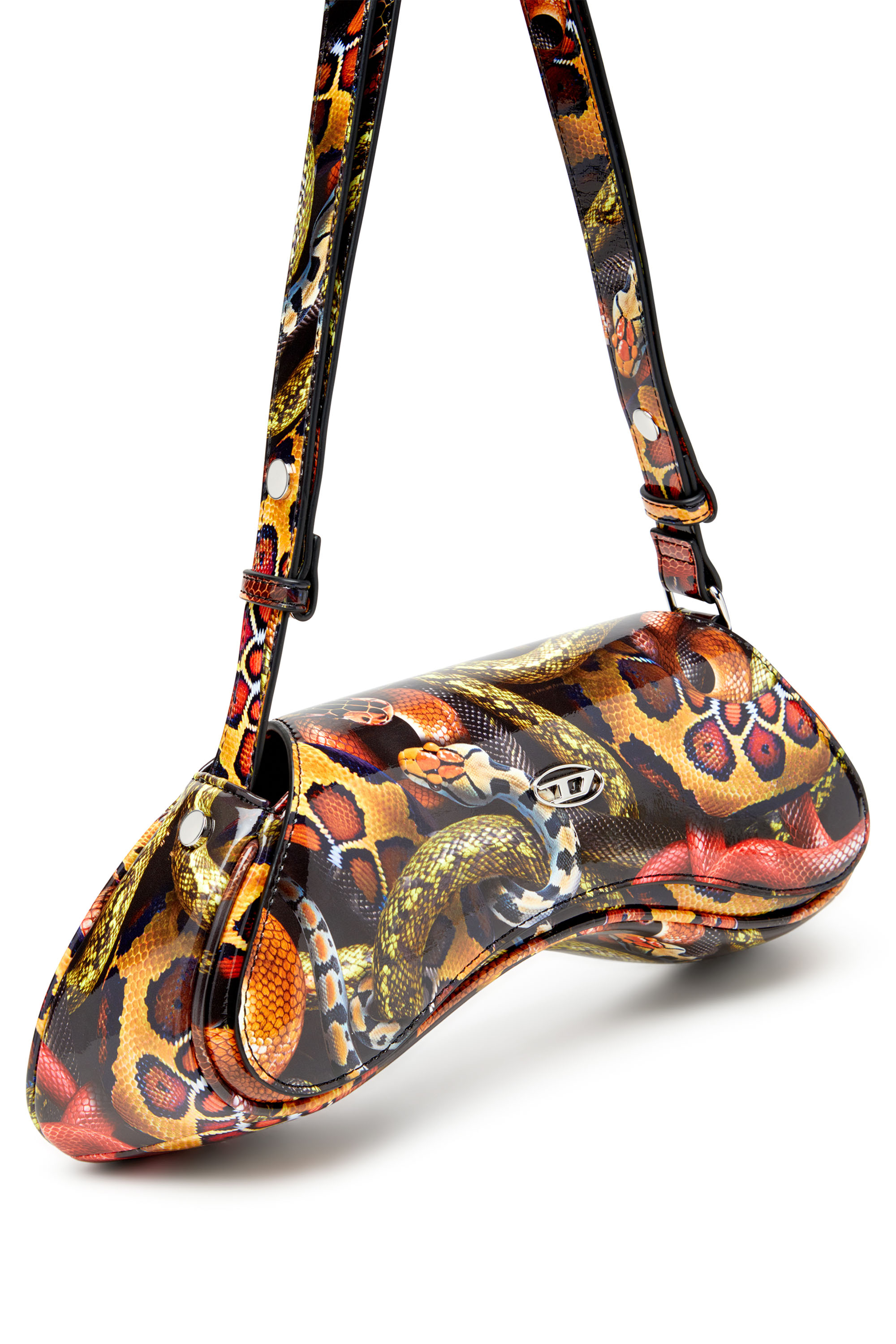 Diesel - CNY PLAY CROSSBODY, Female's Shoulder bag with snake print in マルチカラー - 5