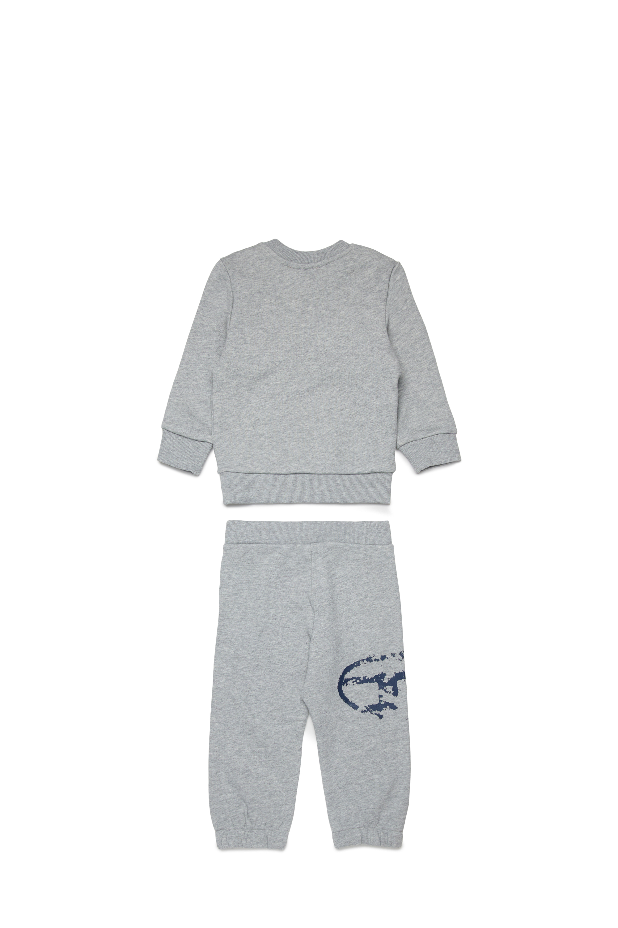 Diesel - SBOXTN5BLONGB-SET, Unisex's Baby clothes set with distressed Oval D in グレー - 2