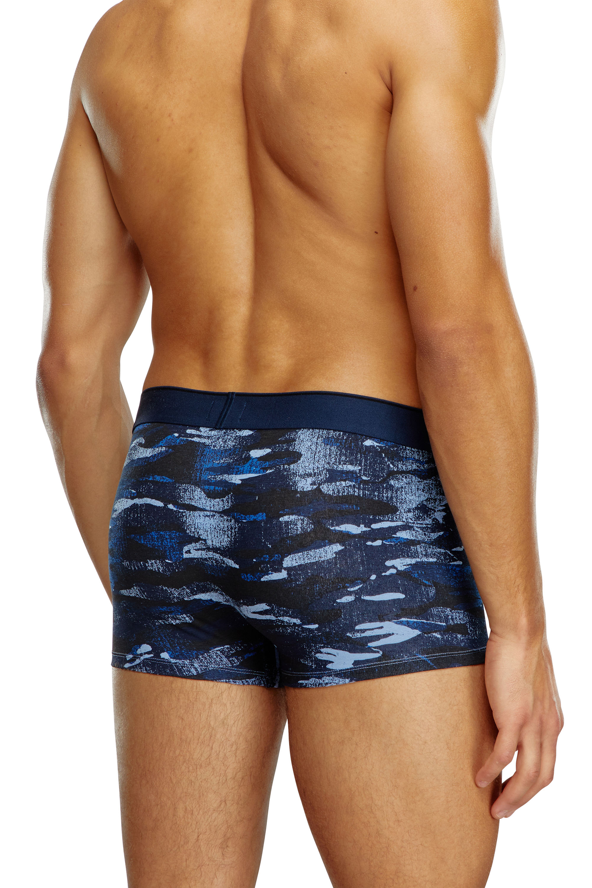 Diesel - UMBX-DAMIEN, Male's Boxer briefs with camo print in ブルー - 3