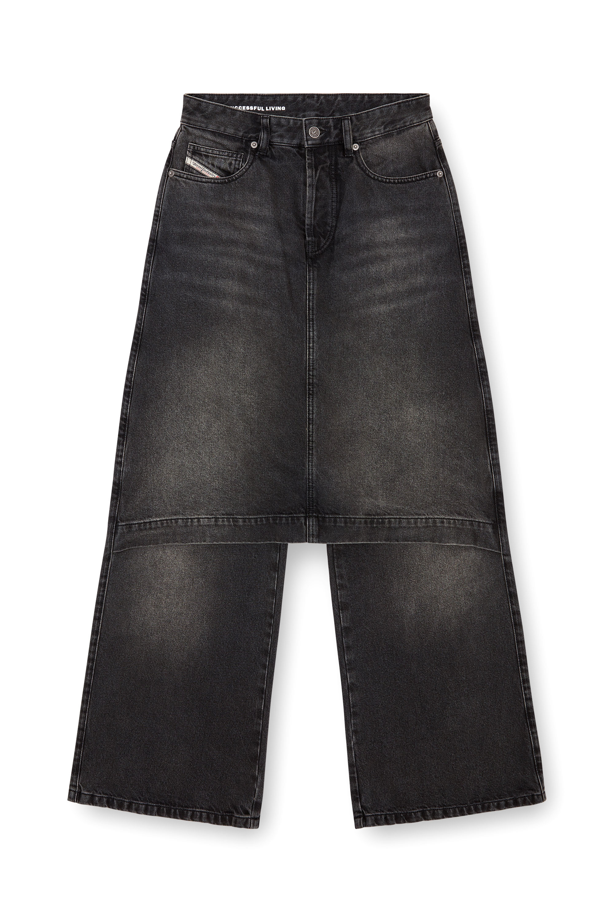 Diesel - Female Straight Jeans D-Syren 0CBDG, ブラック/ダークグレー - Image 3