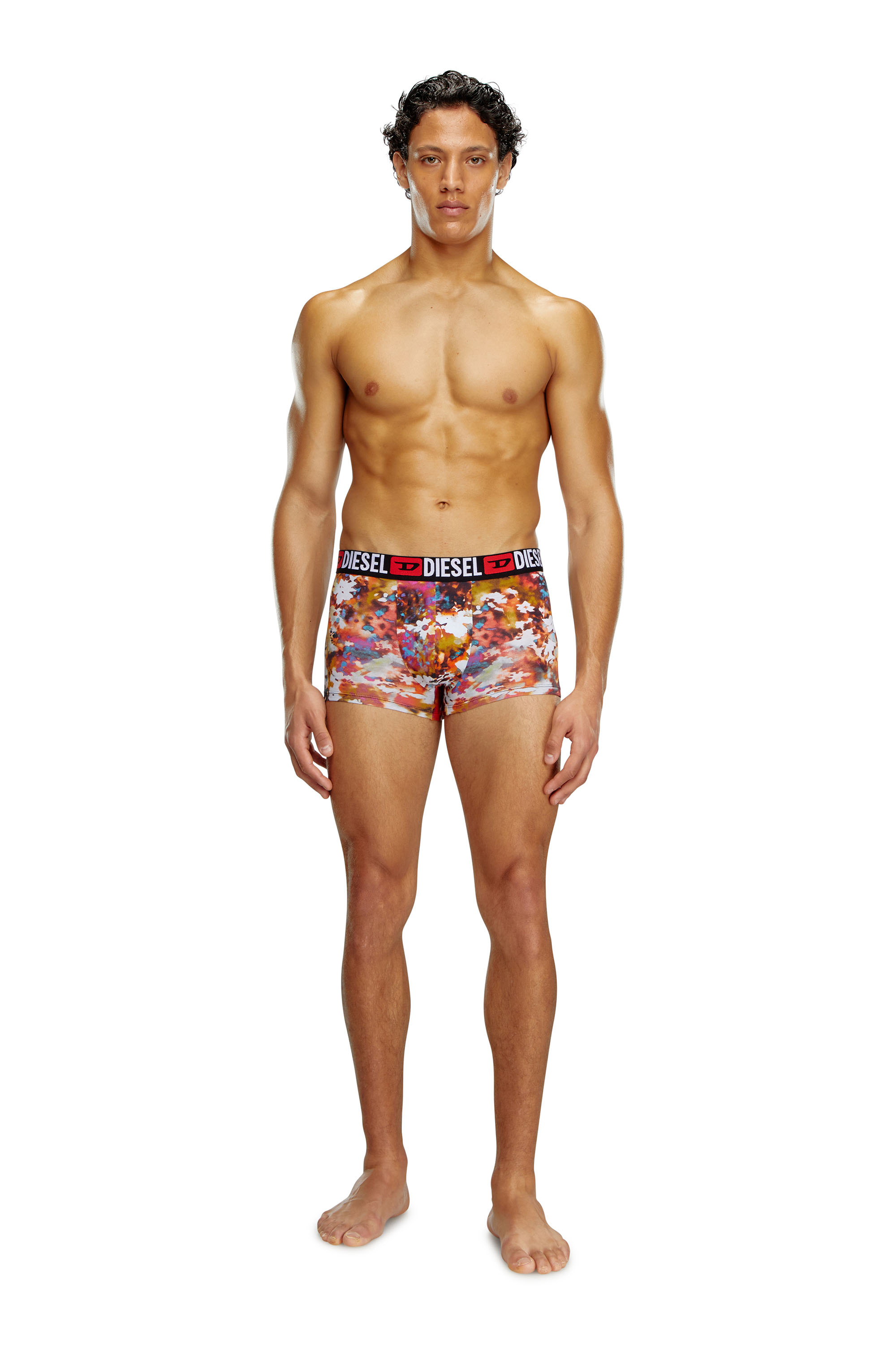 Diesel - UMBX-DAMIENTHREEPACK, Male's 3-pack boxer briefs plain and floral in マルチカラー - 4