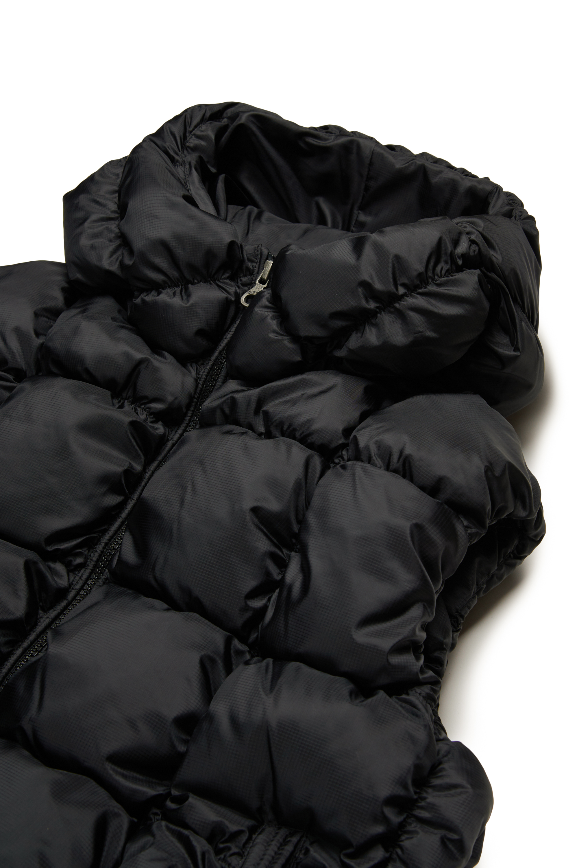 Diesel - JRAMBO, Unisex's Puffer vest with checked quilting in ブラック - 3