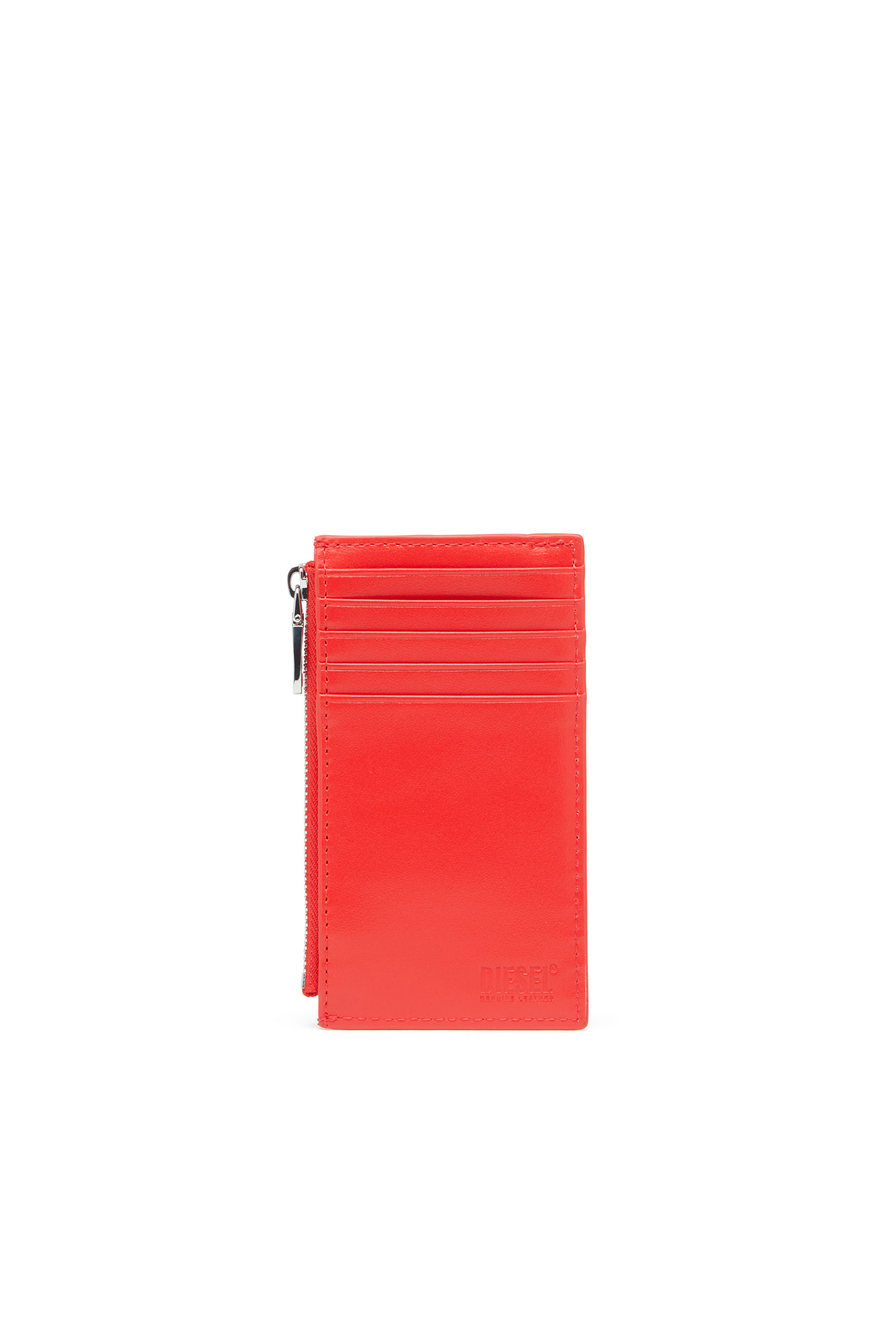 Diesel - PLAY CARD HOLDER III, Female's Card holder in glossy leather in レッド - 2