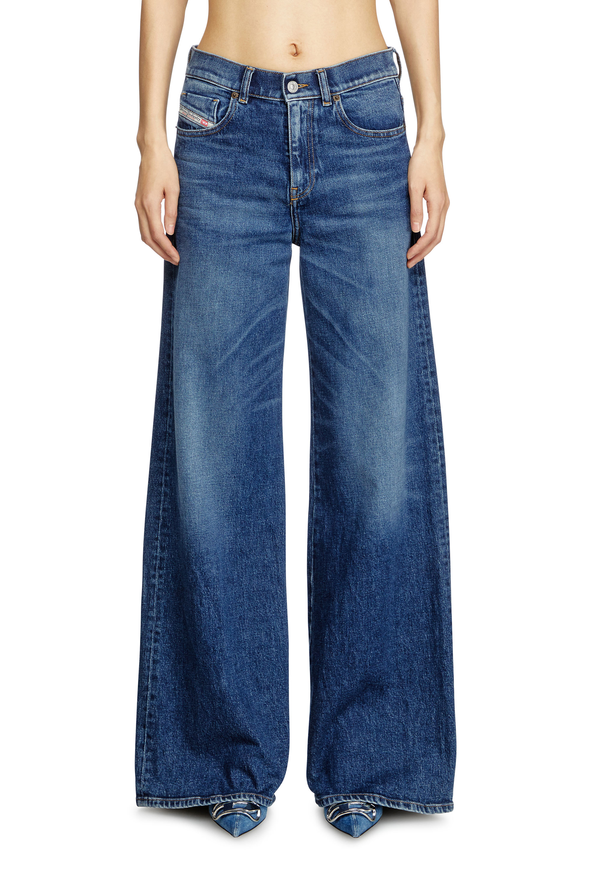 Diesel - Female's Flare Jeans 1978 D-Akemi 09L21, ダークブルー - 1