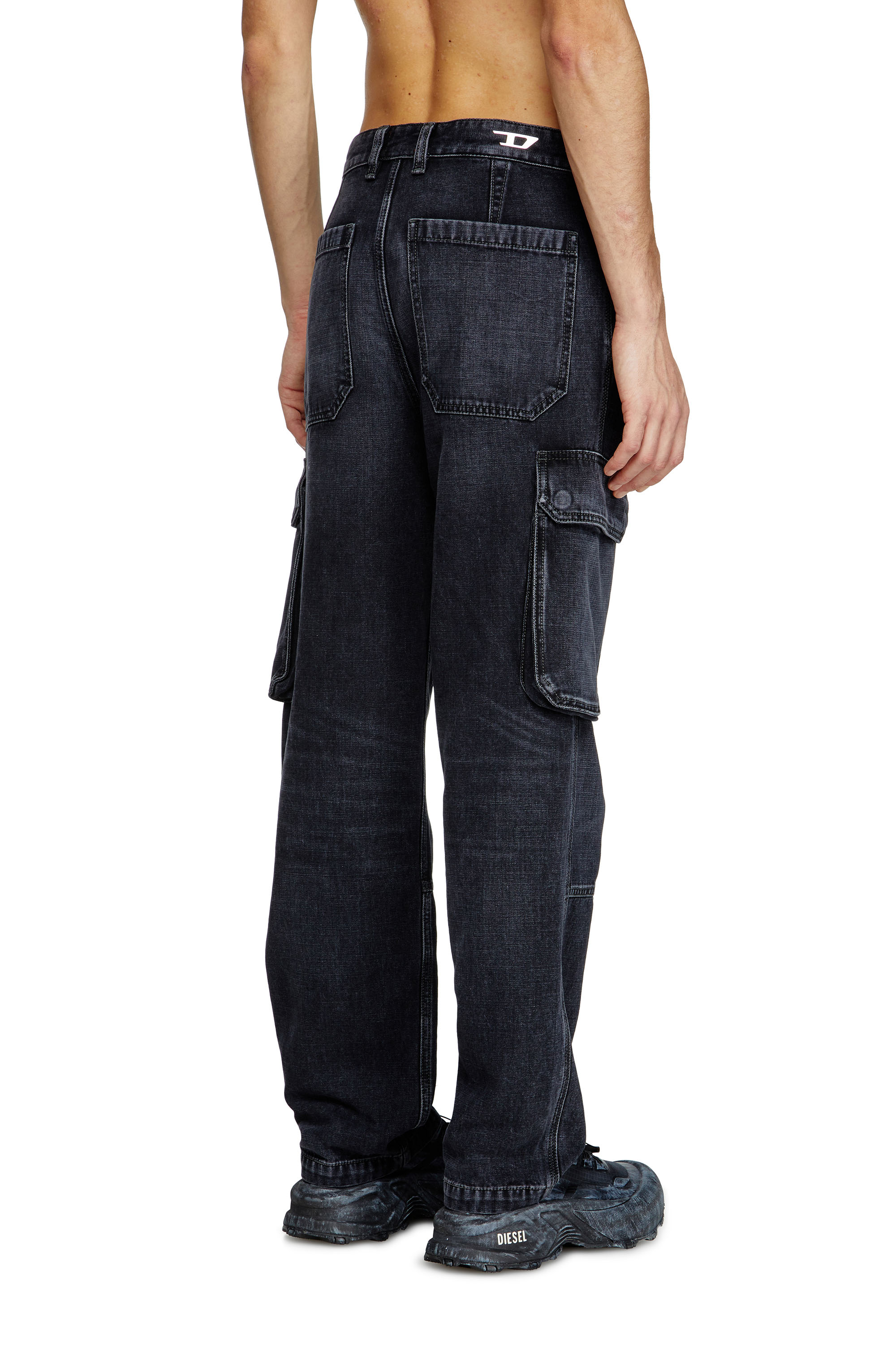 Diesel - Male's Regular Jeans D-Uty 007Z9, ブラック/ダークグレー - 4