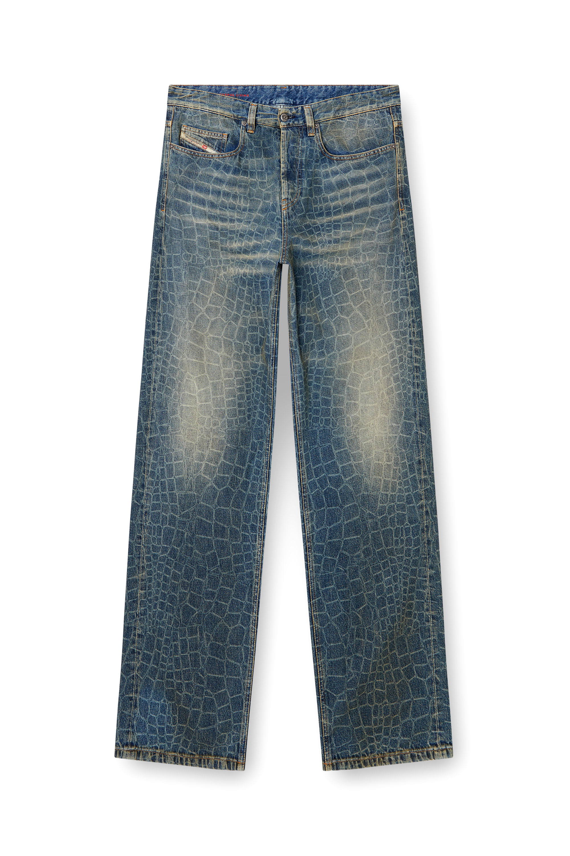 Diesel - Male's Relaxed Jeans 2001 D-Macro 007BU, ダークブルー - 5