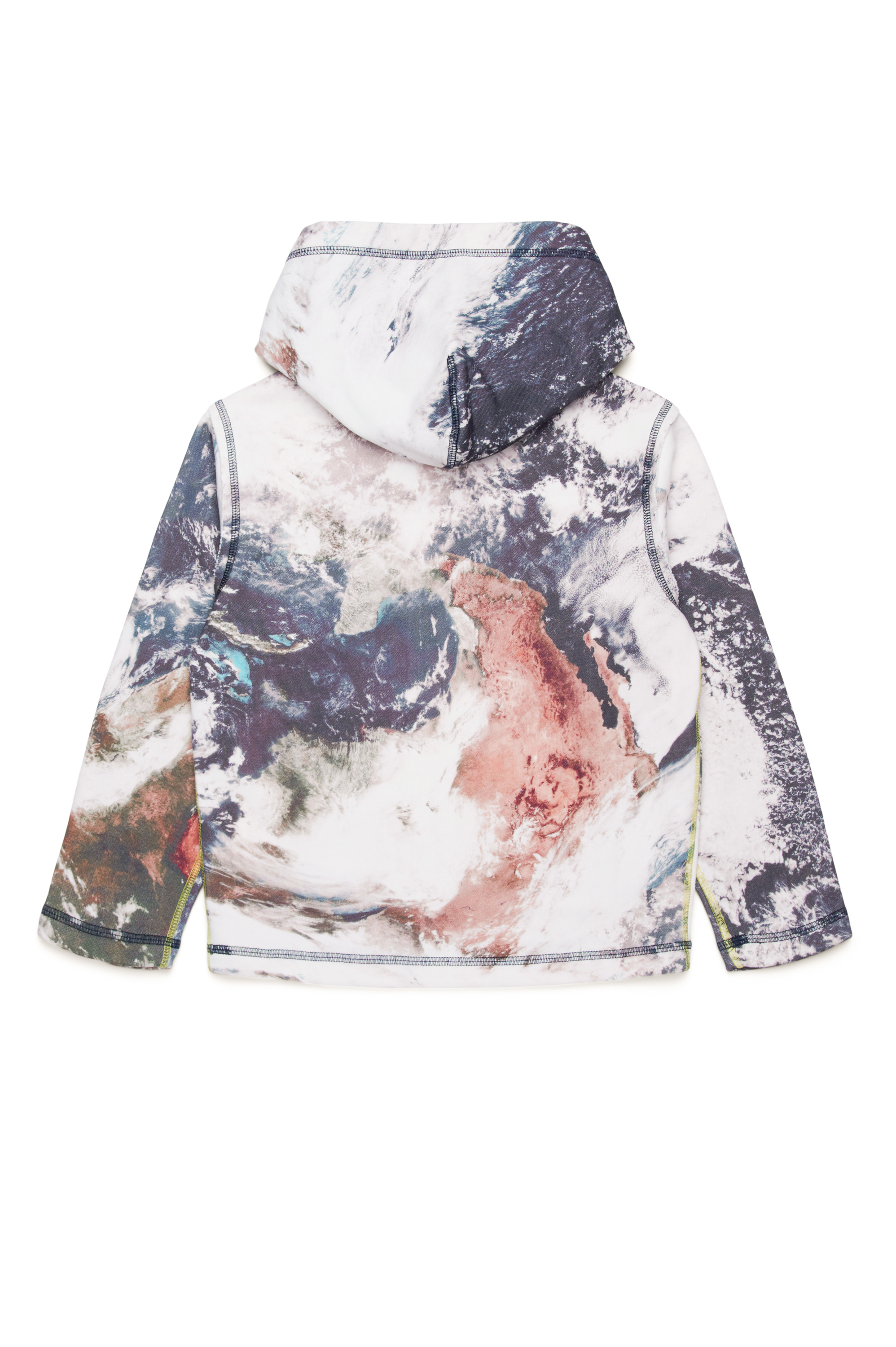 Diesel - SPAYHOODL1  OVER, Male Hoodie with Planet Camo print in マルチカラー - Image 2